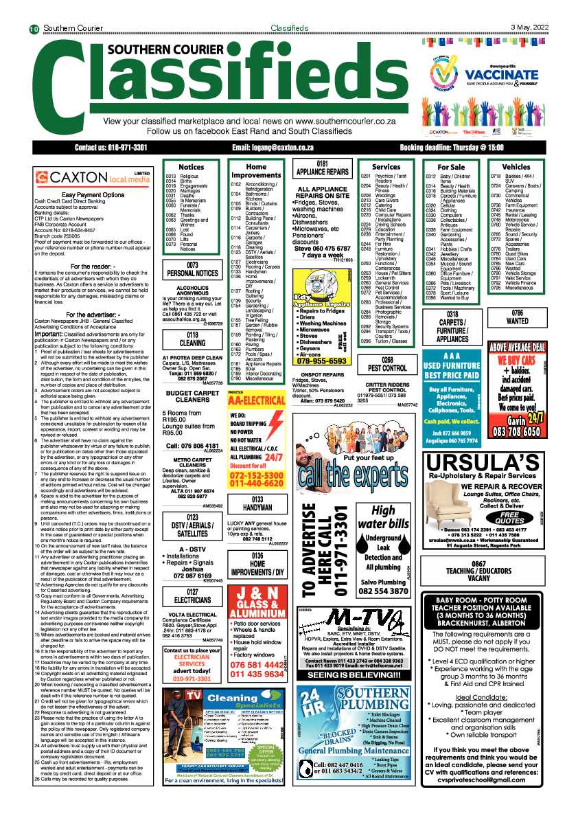 Southern Courier 03 May 2022 page 10