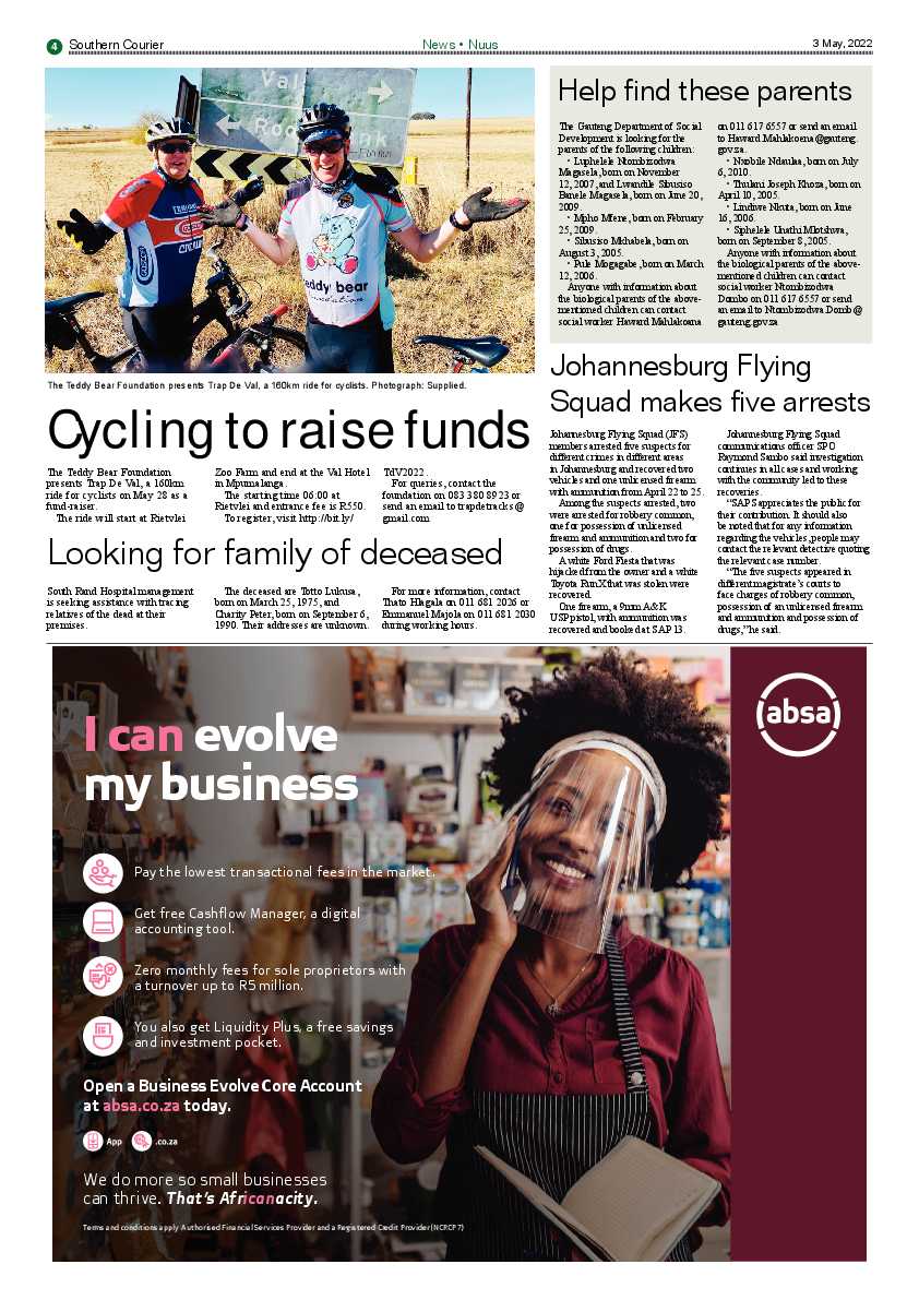 Southern Courier 03 May 2022 page 4