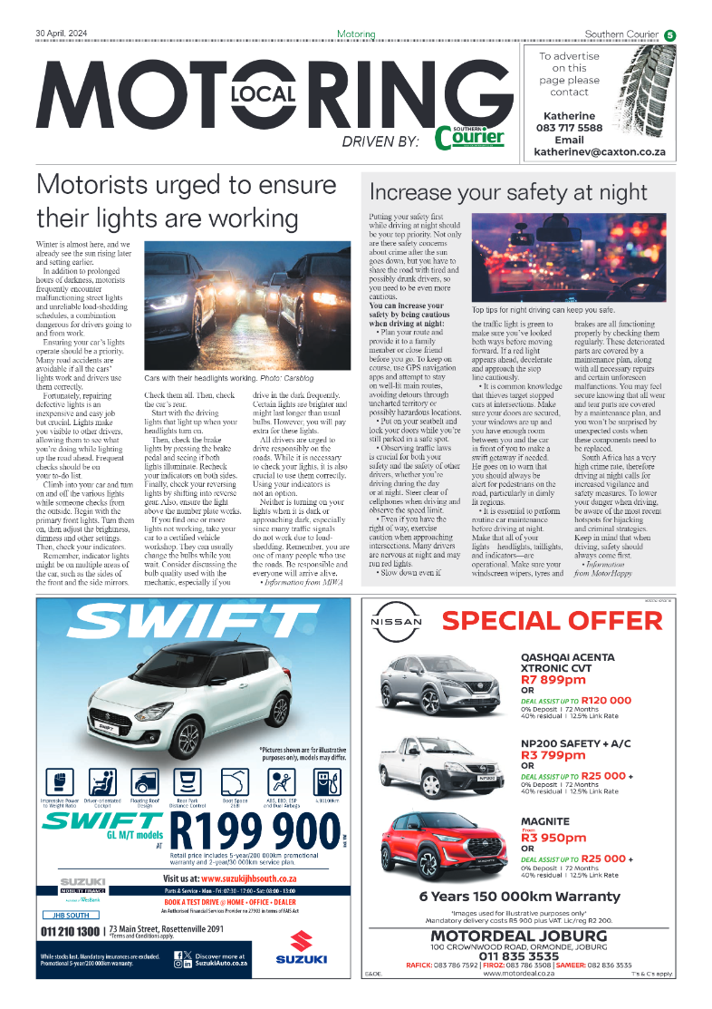 Southern Courier 03 May 2024 page 5