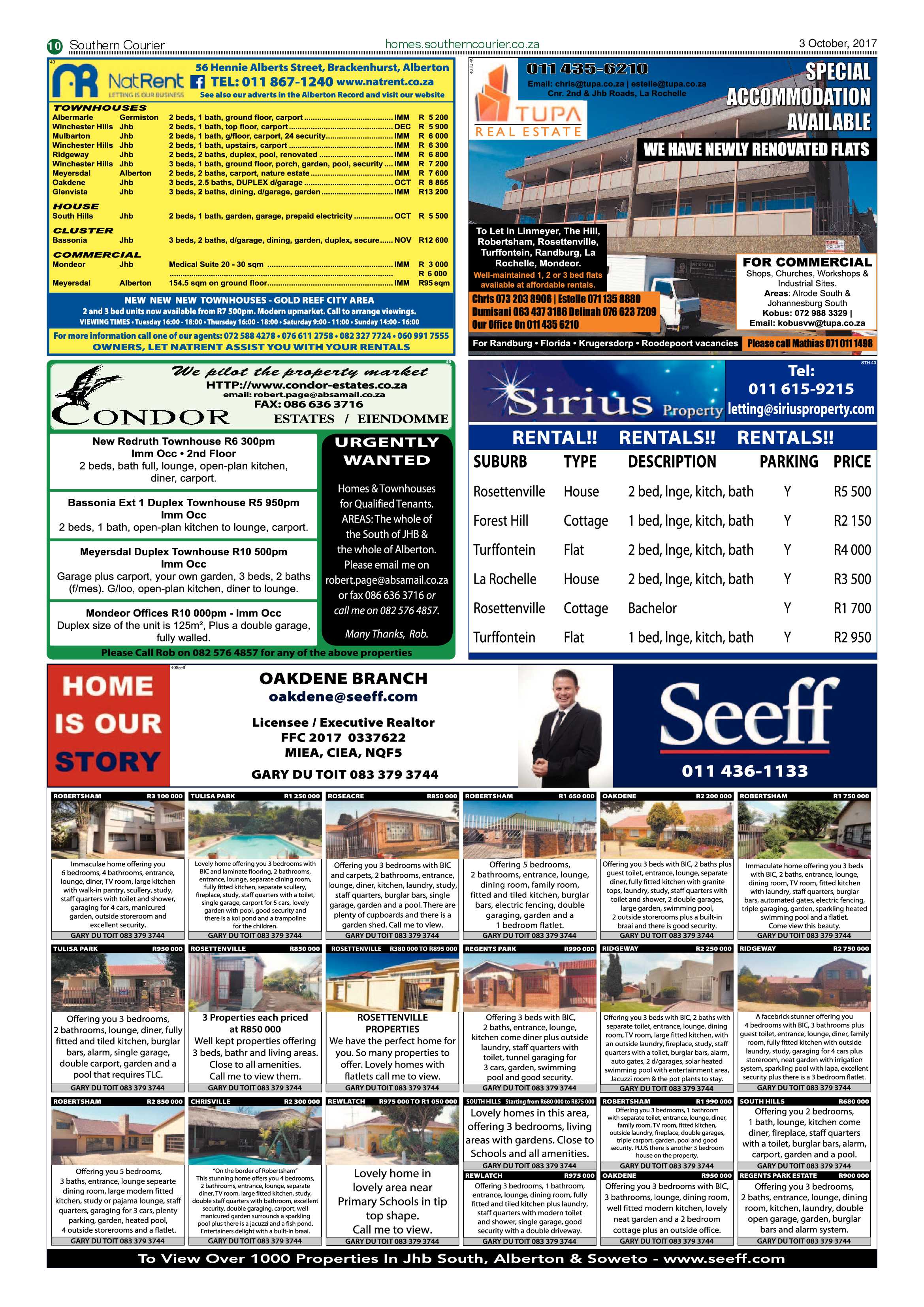 Southern Courier 03 October 2017 page 10