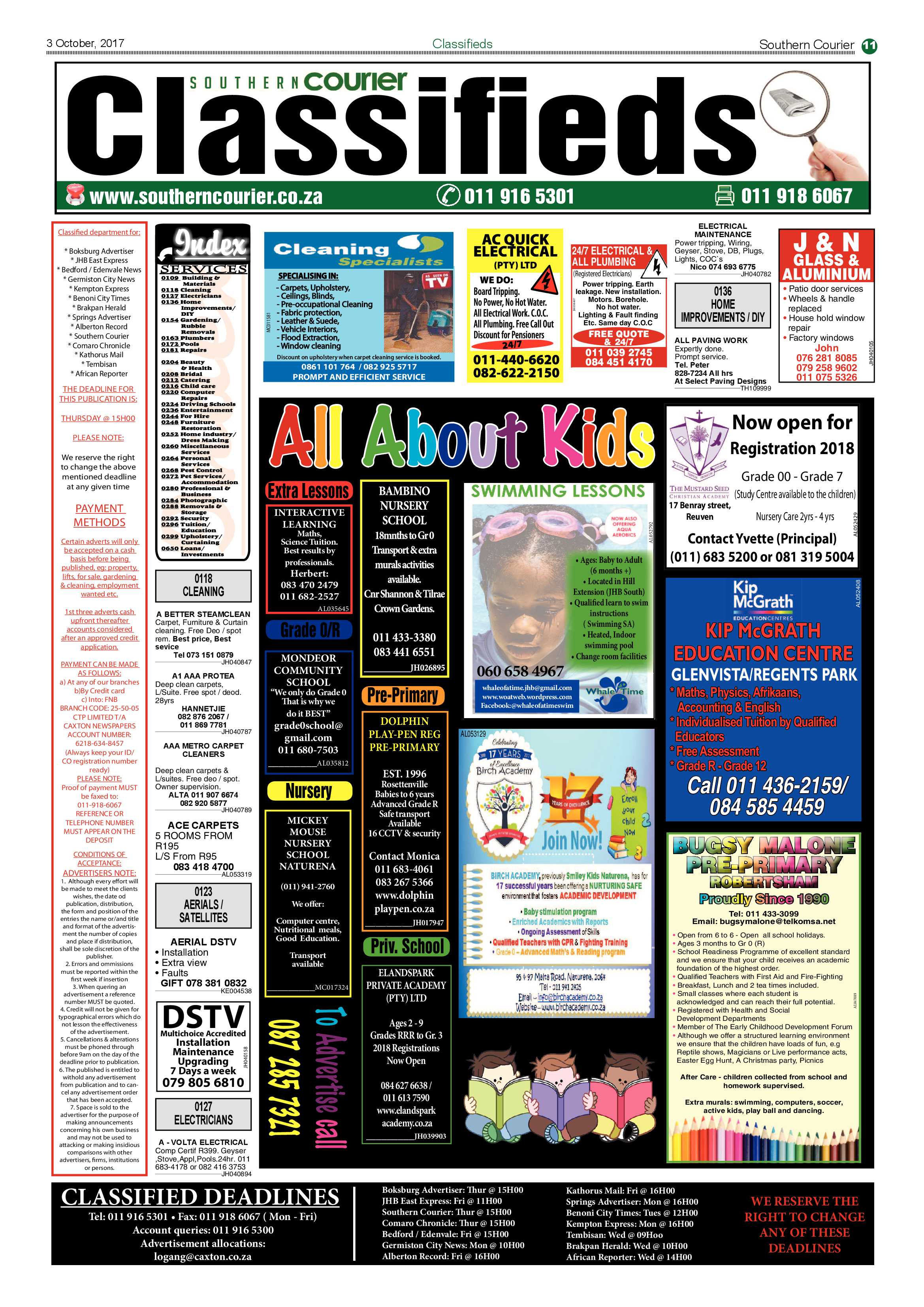 Southern Courier 03 October 2017 page 11