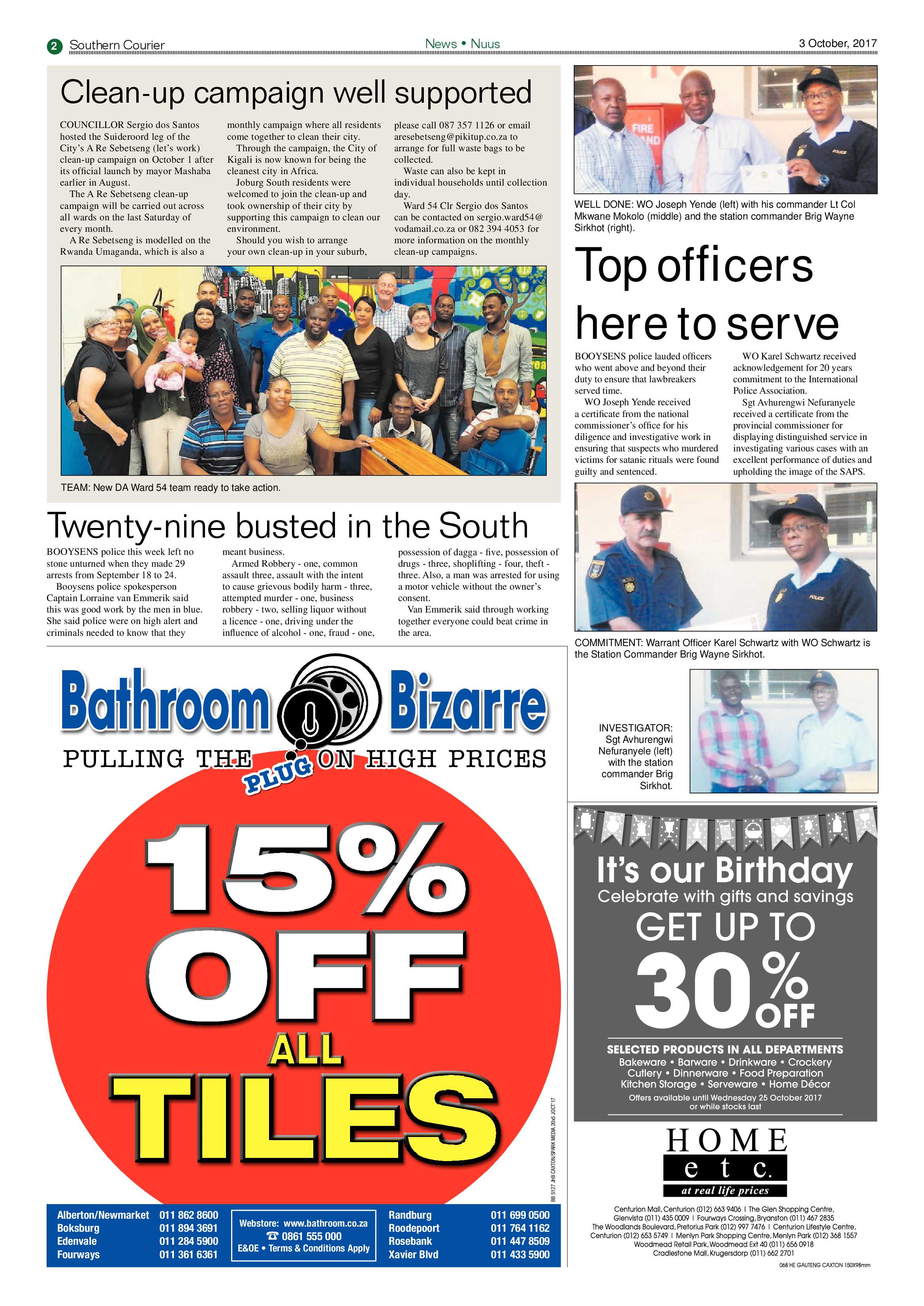 Southern Courier 03 October 2017 page 2