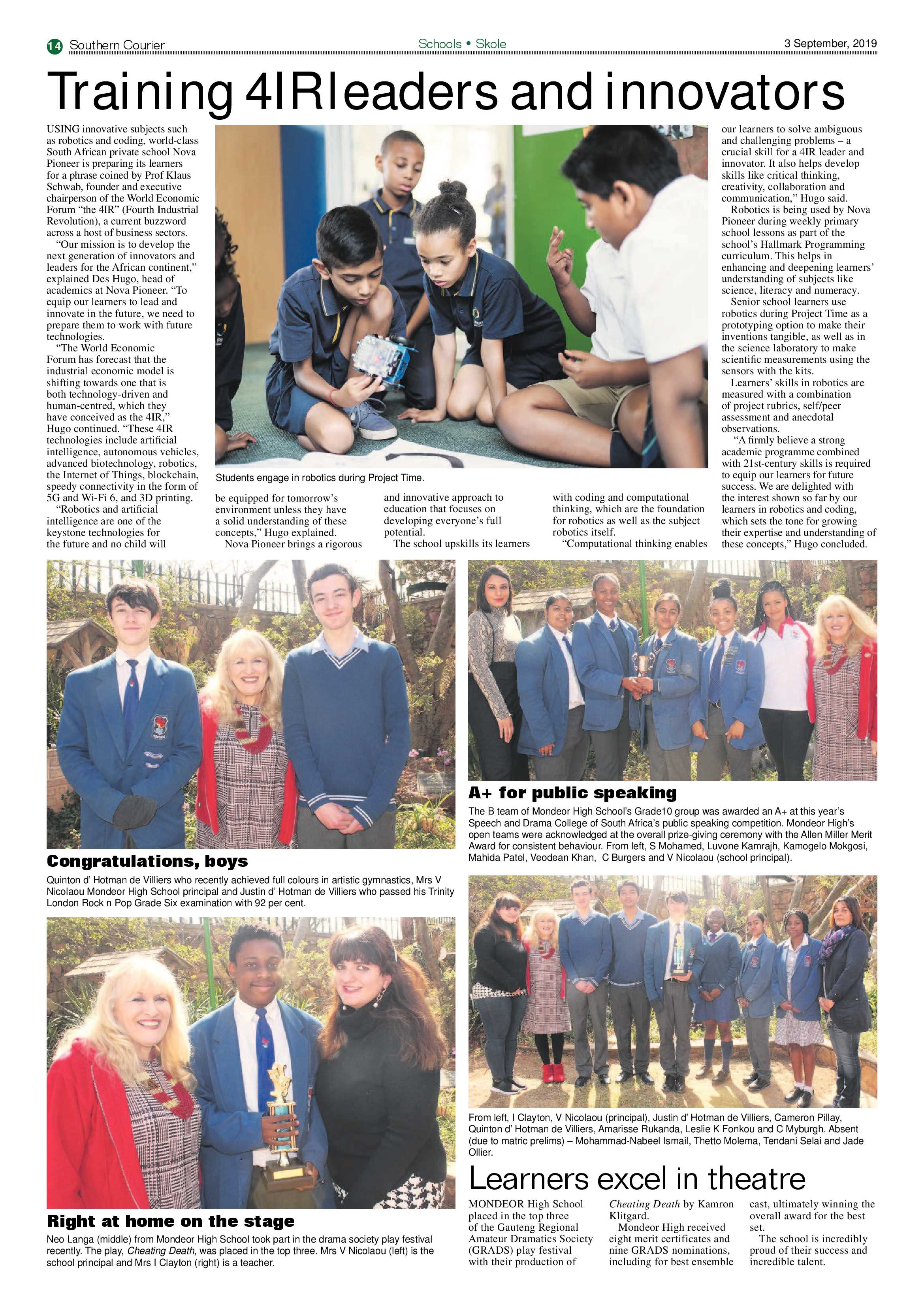 Southern Courier 03 September 2019 page 14