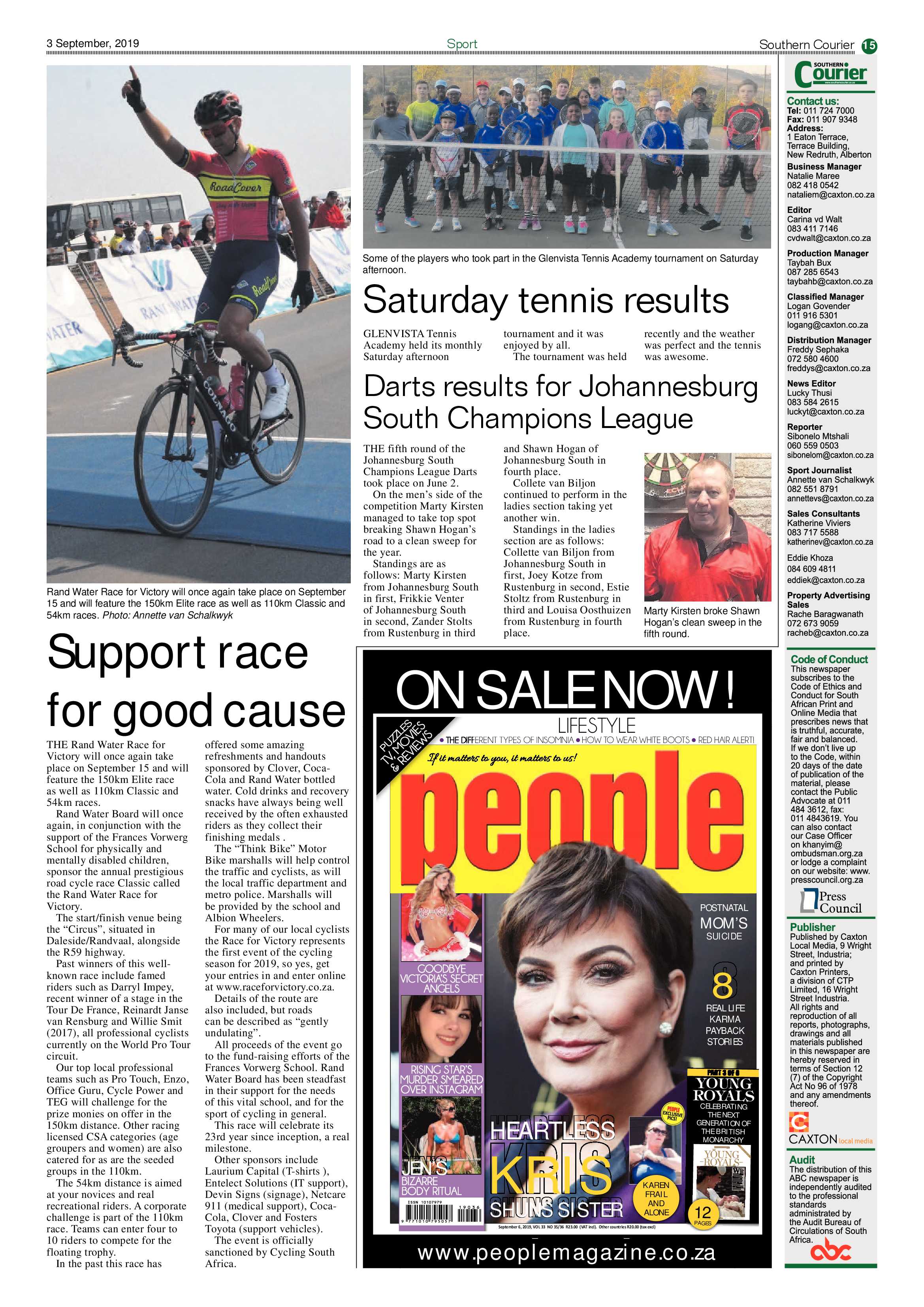 Southern Courier 03 September 2019 page 15