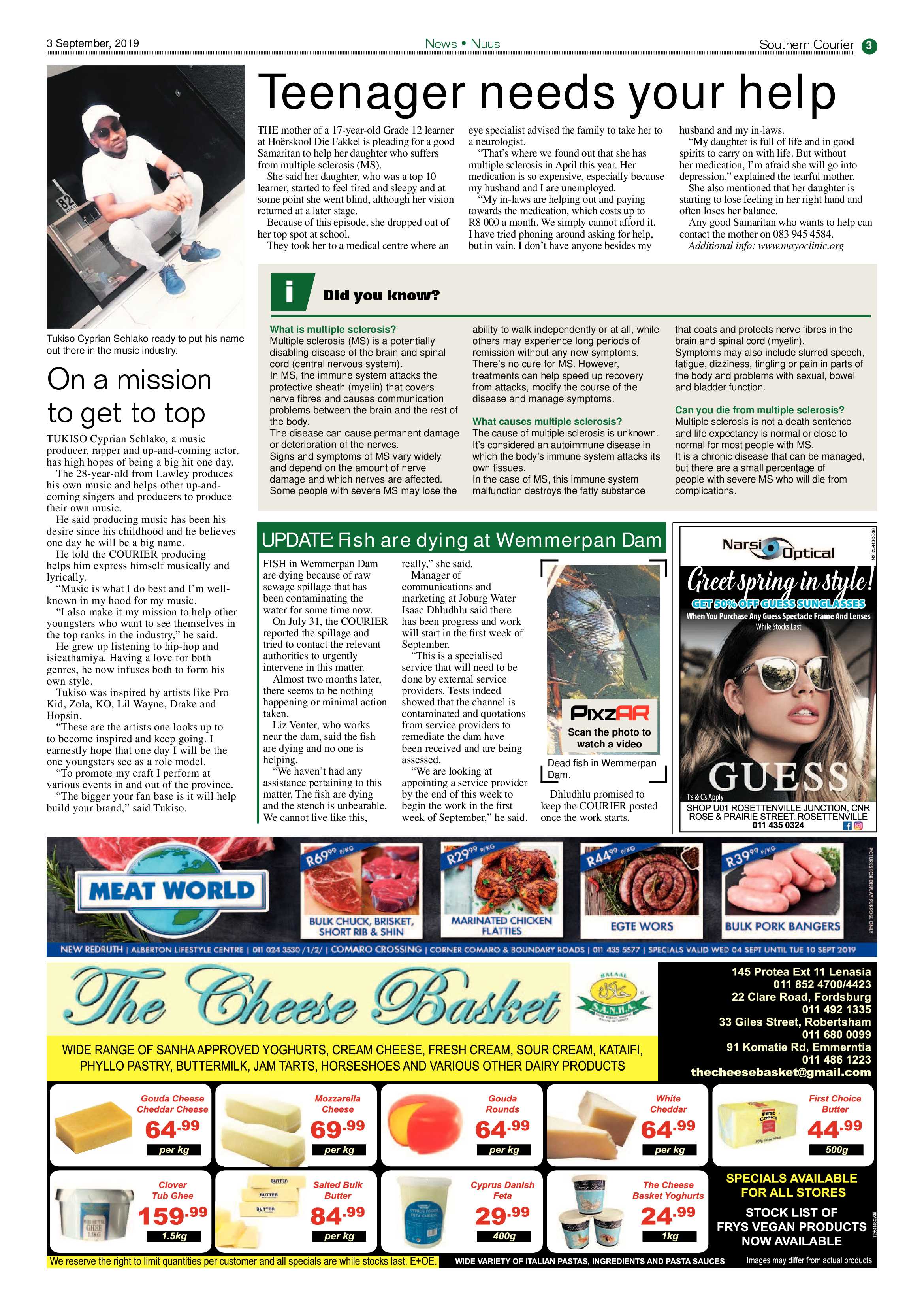 Southern Courier 03 September 2019 page 3