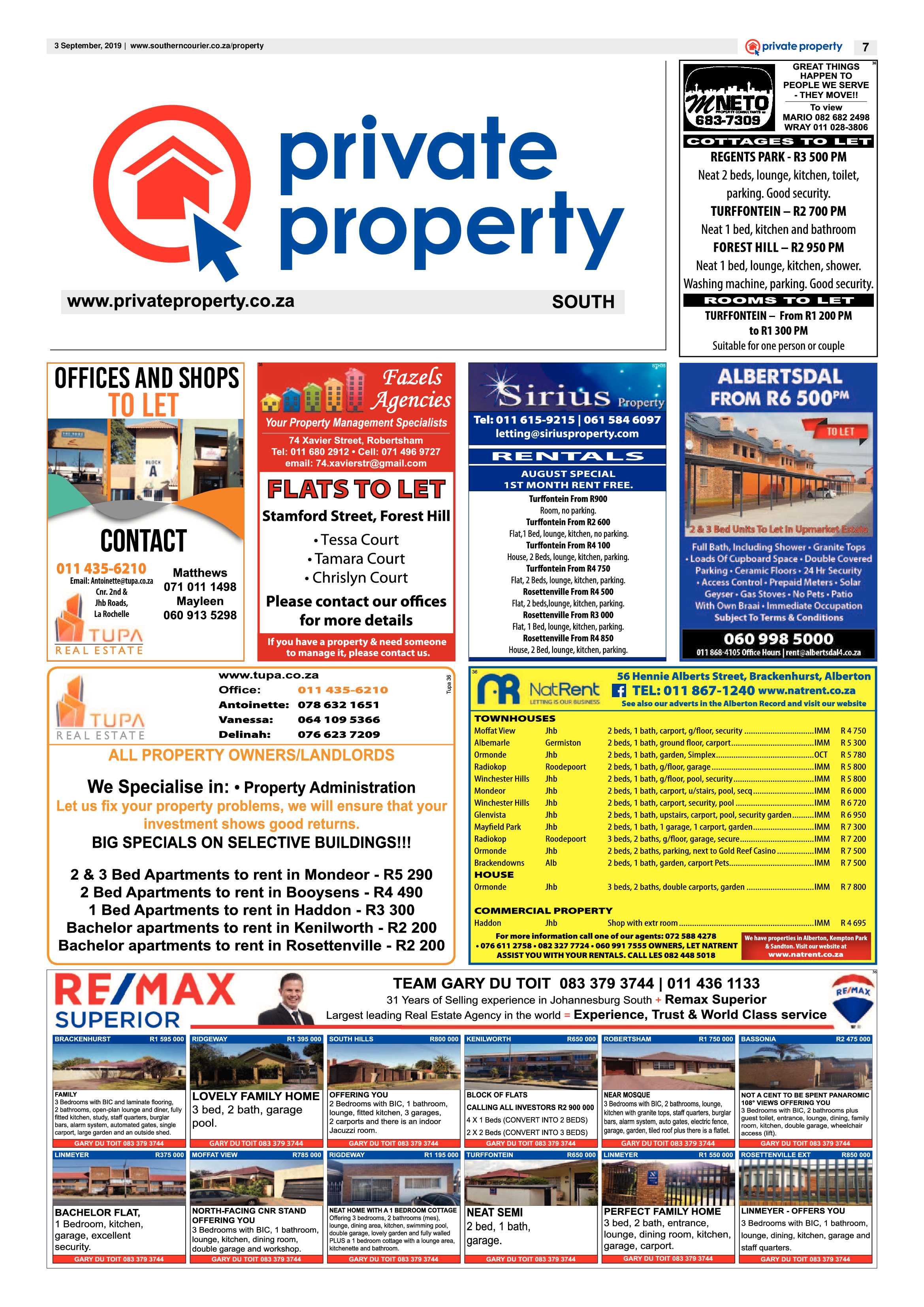 Southern Courier 03 September 2019 page 7