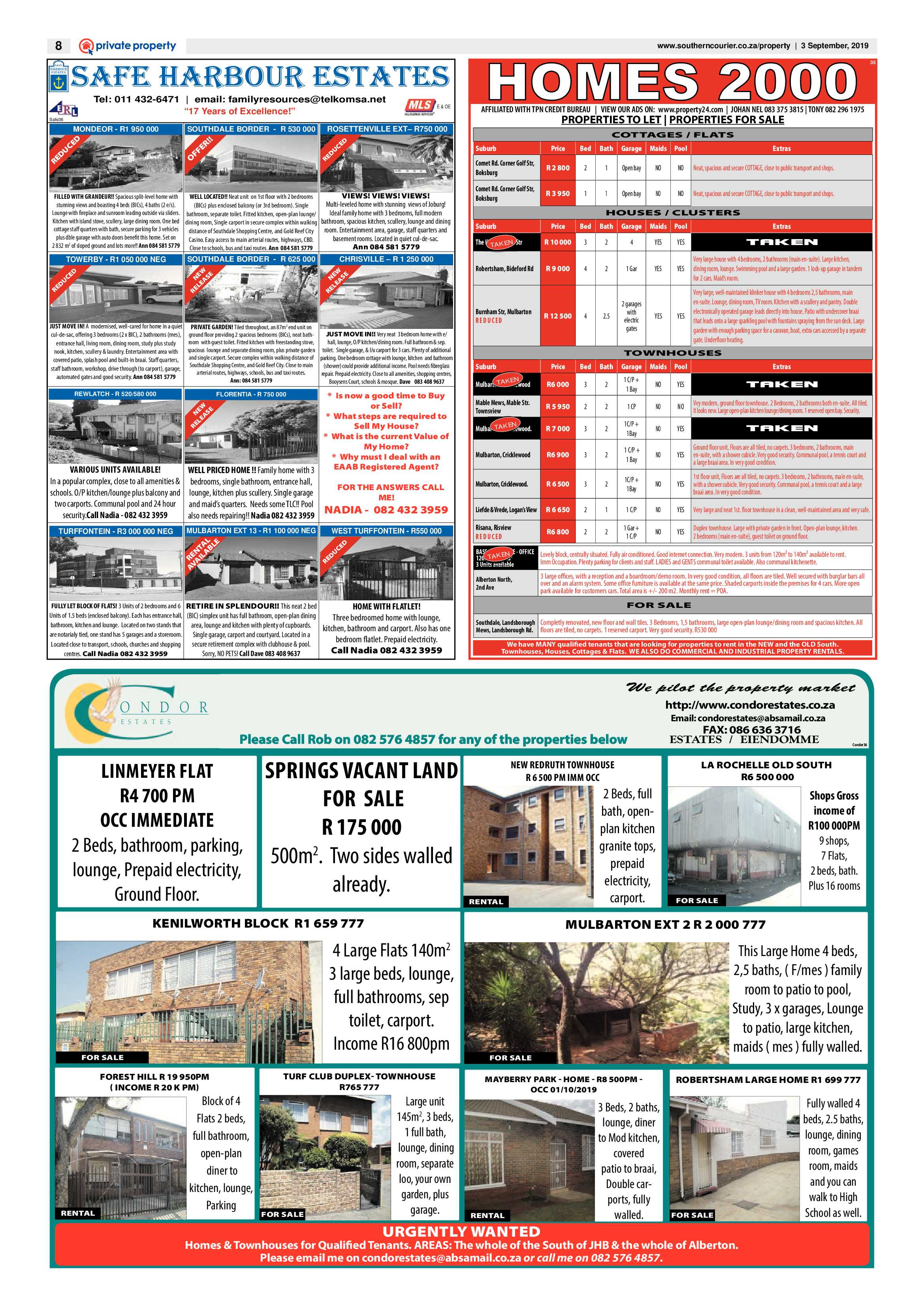 Southern Courier 03 September 2019 page 8