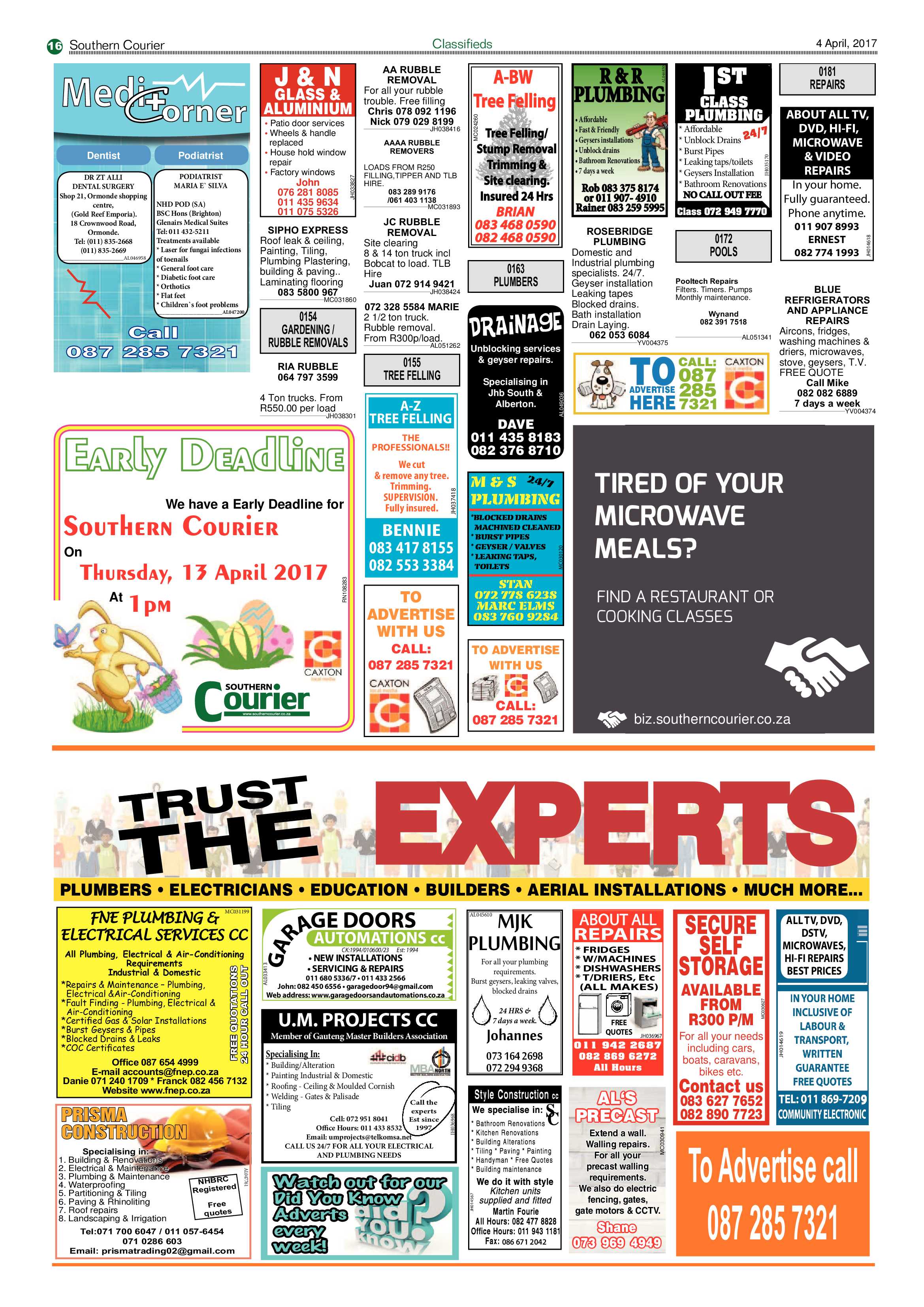 Southern Courier 04 April 2017 page 16