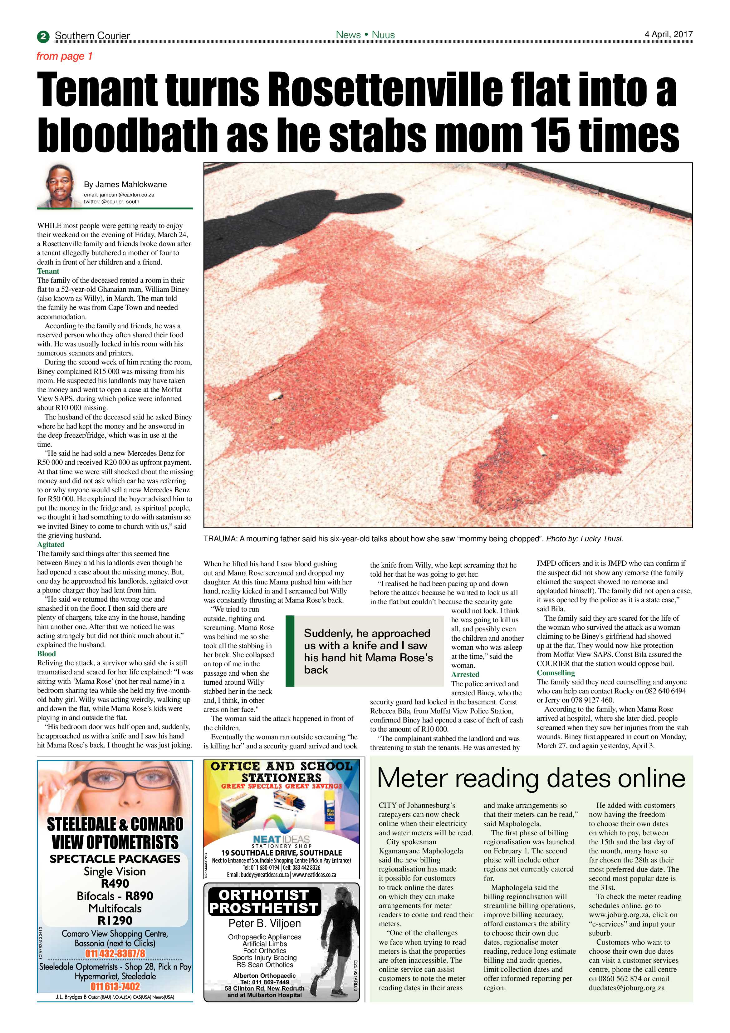Southern Courier 04 April 2017 page 2