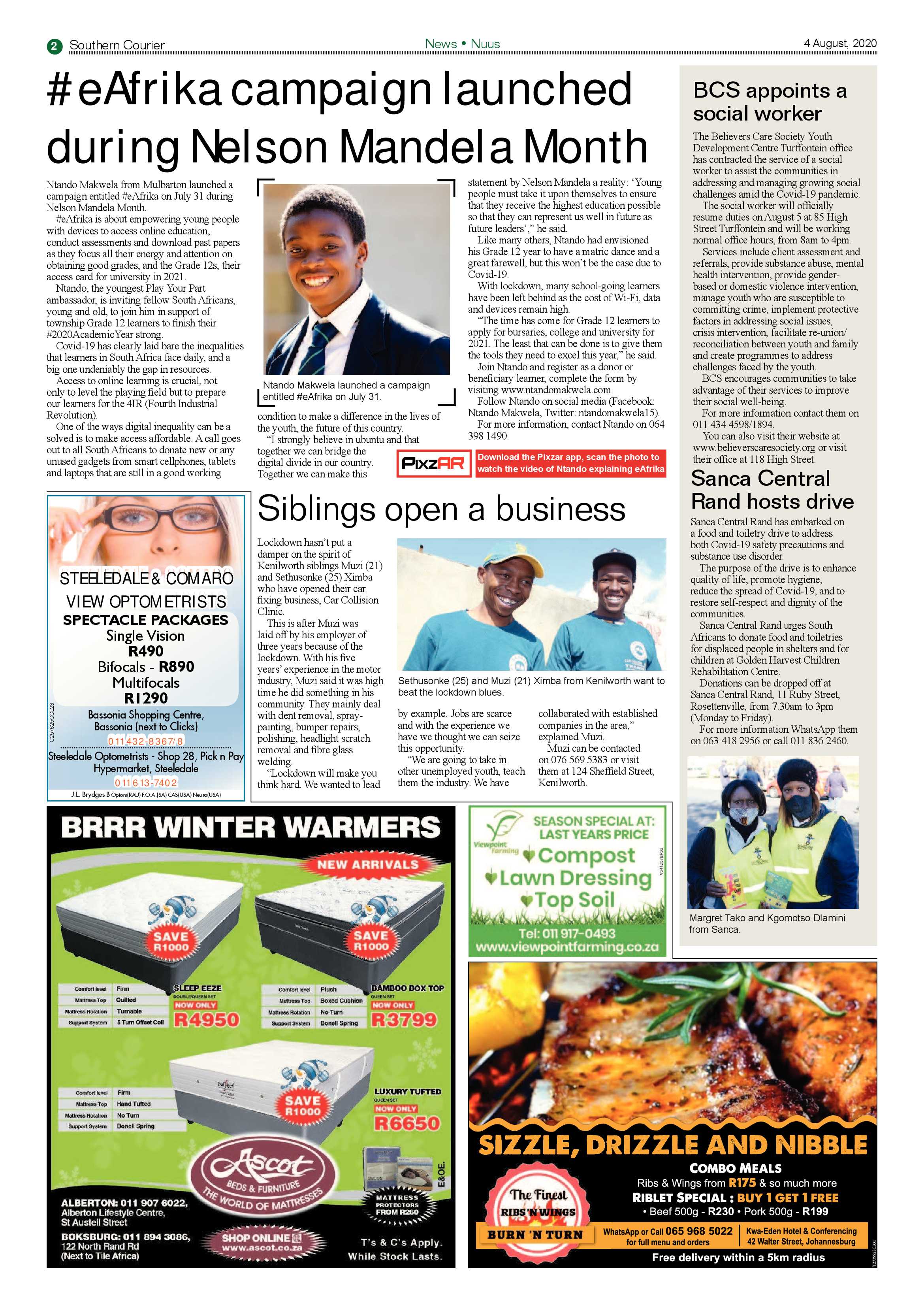 Southern Courier 04 August 2020 page 2