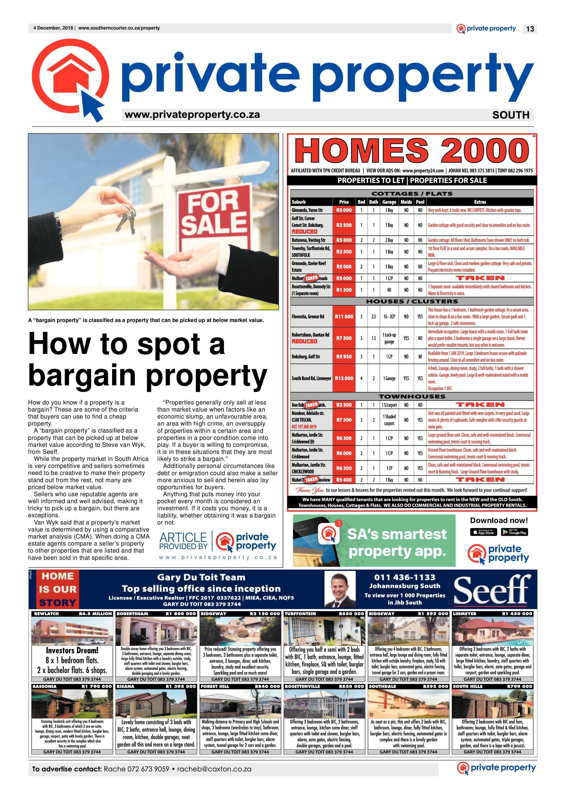 Southern Courier 04 December 2018 page 13