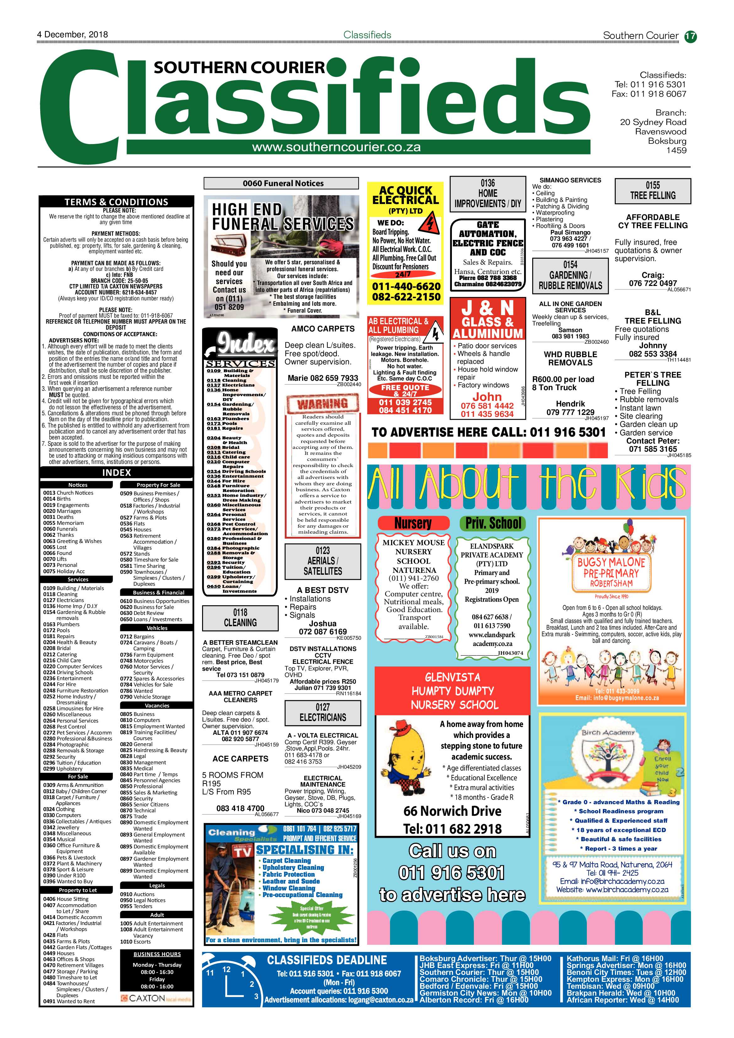 Southern Courier 04 December 2018 page 17