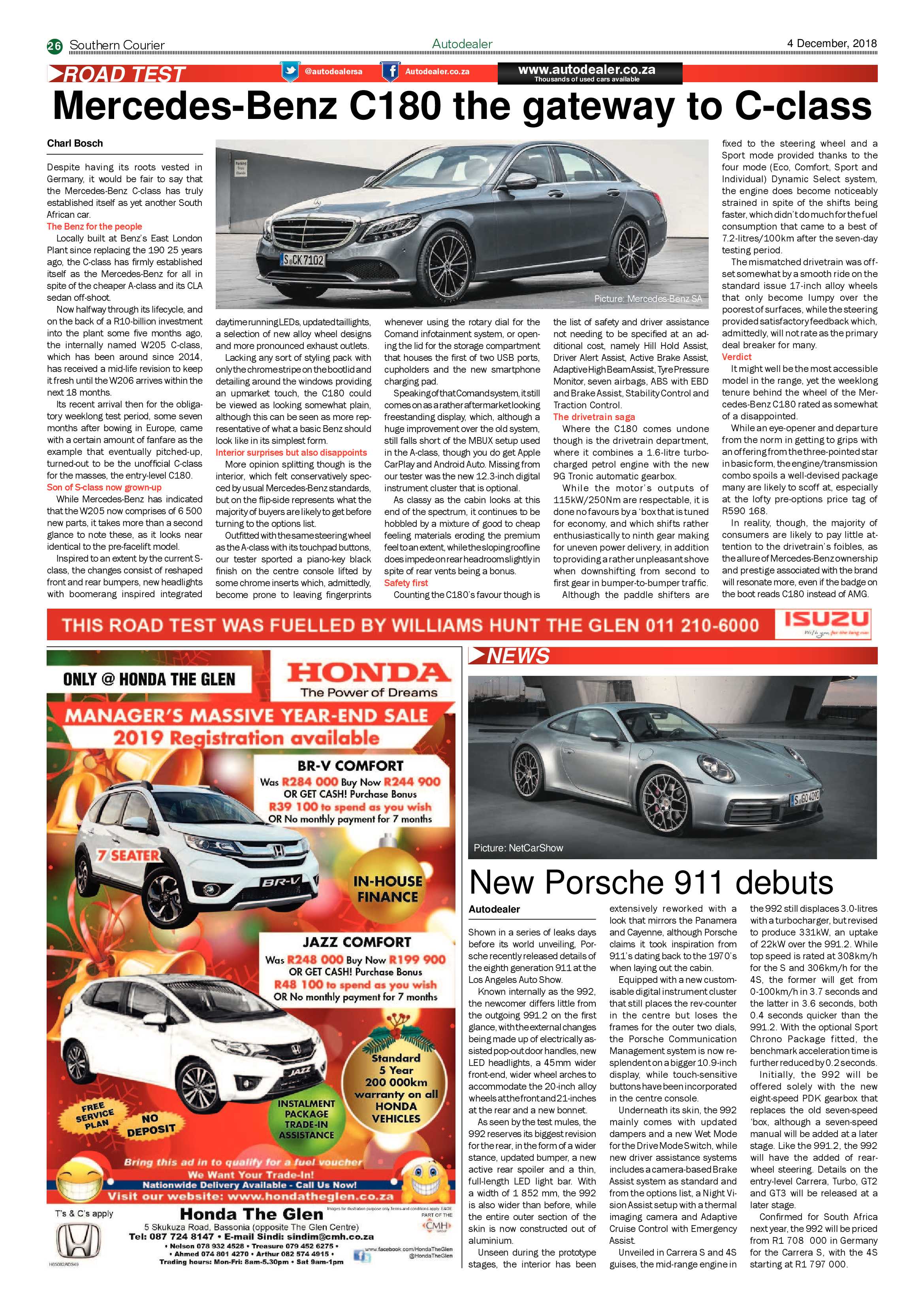 Southern Courier 04 December 2018 page 26