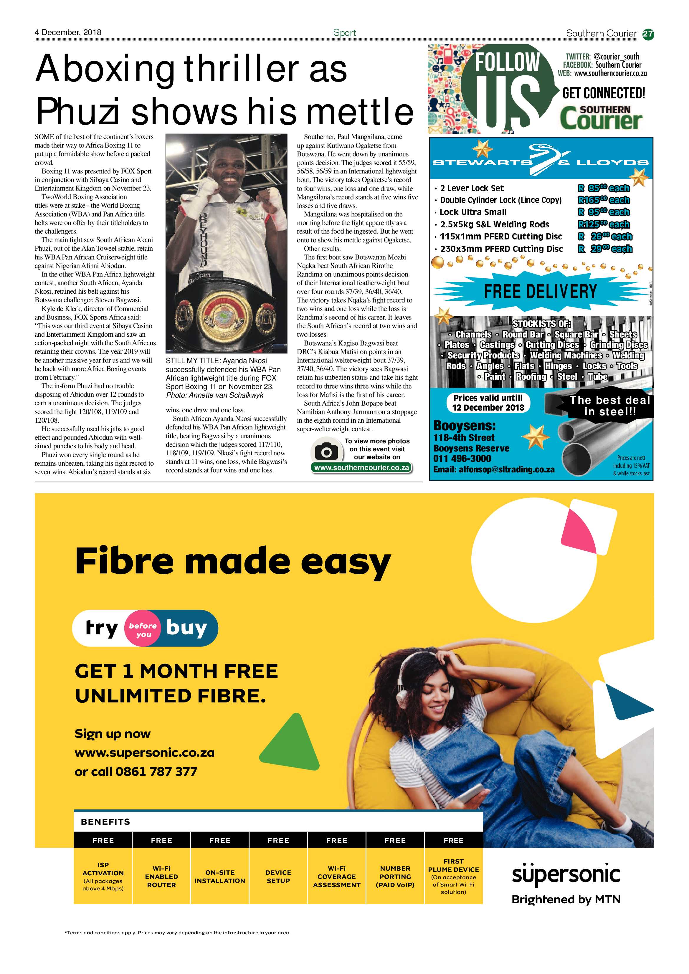 Southern Courier 04 December 2018 page 27