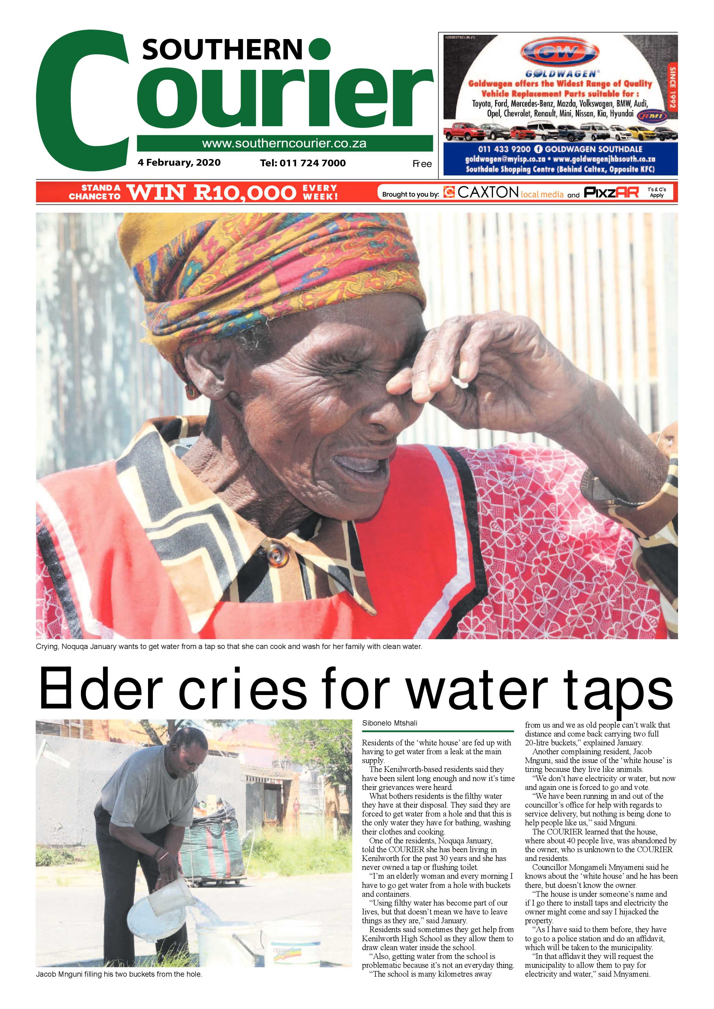 Southern Courier 04 February 2020 page 1