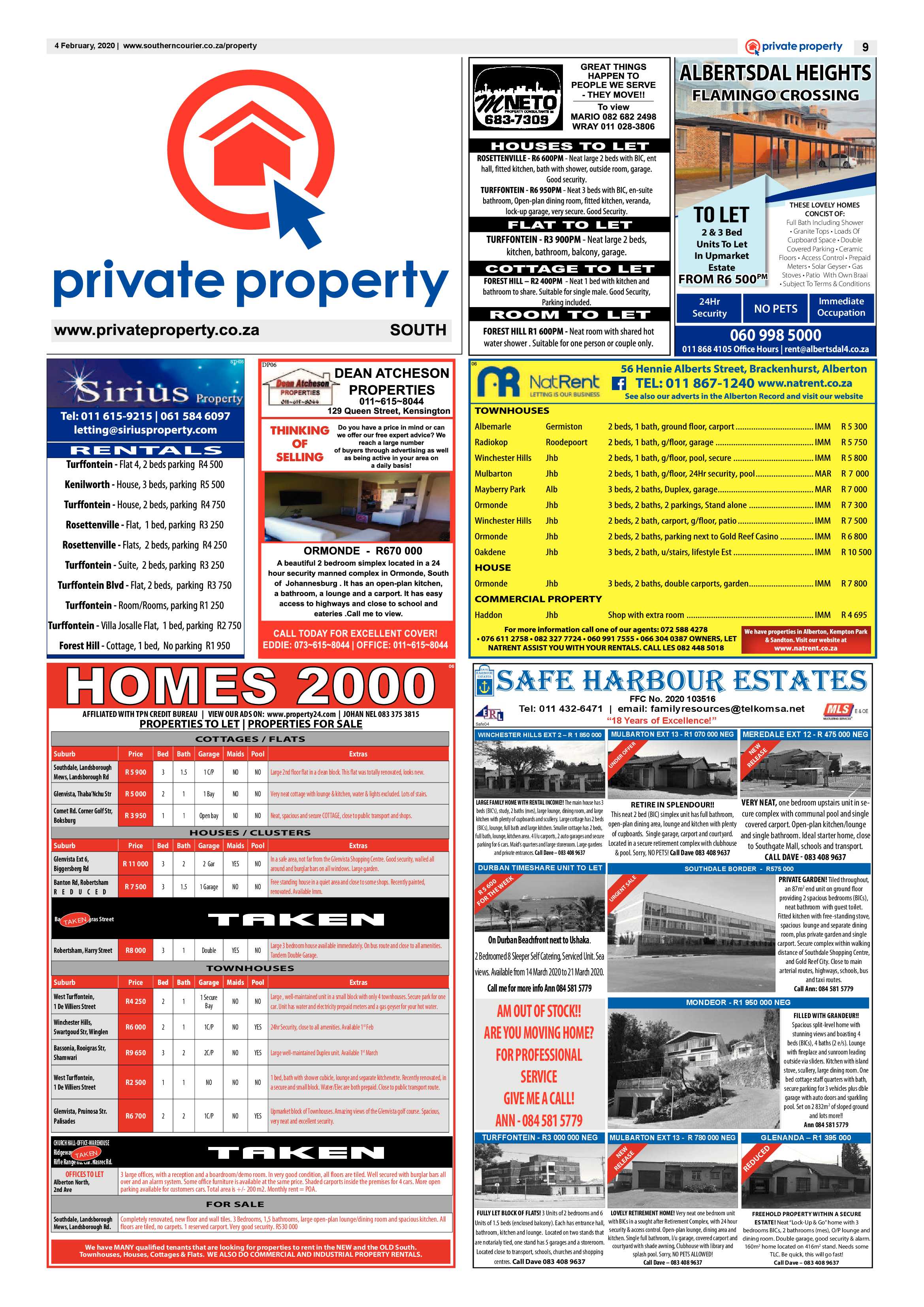 Southern Courier 04 February 2020 page 9
