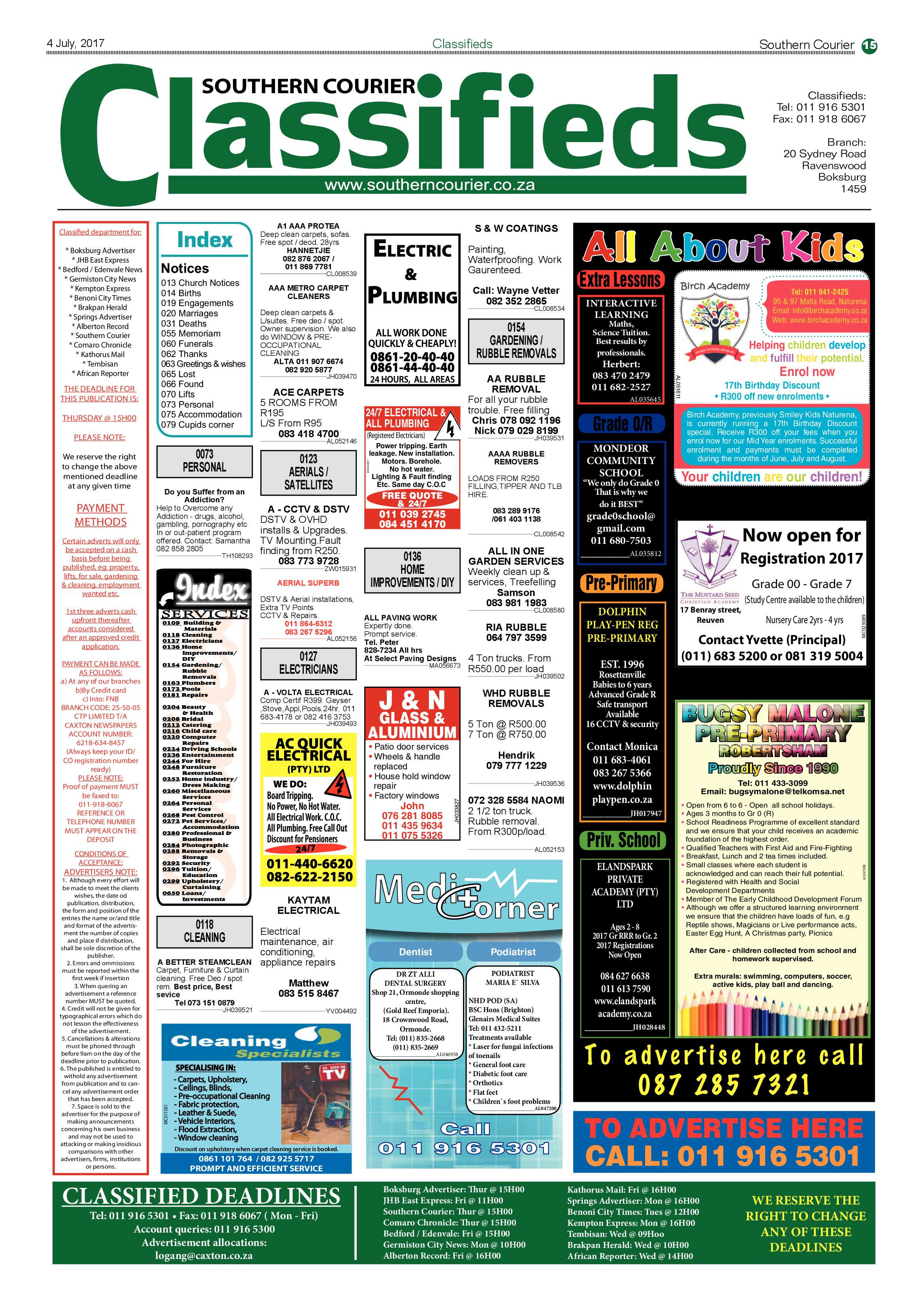 Southern Courier 04 July 2017 page 15