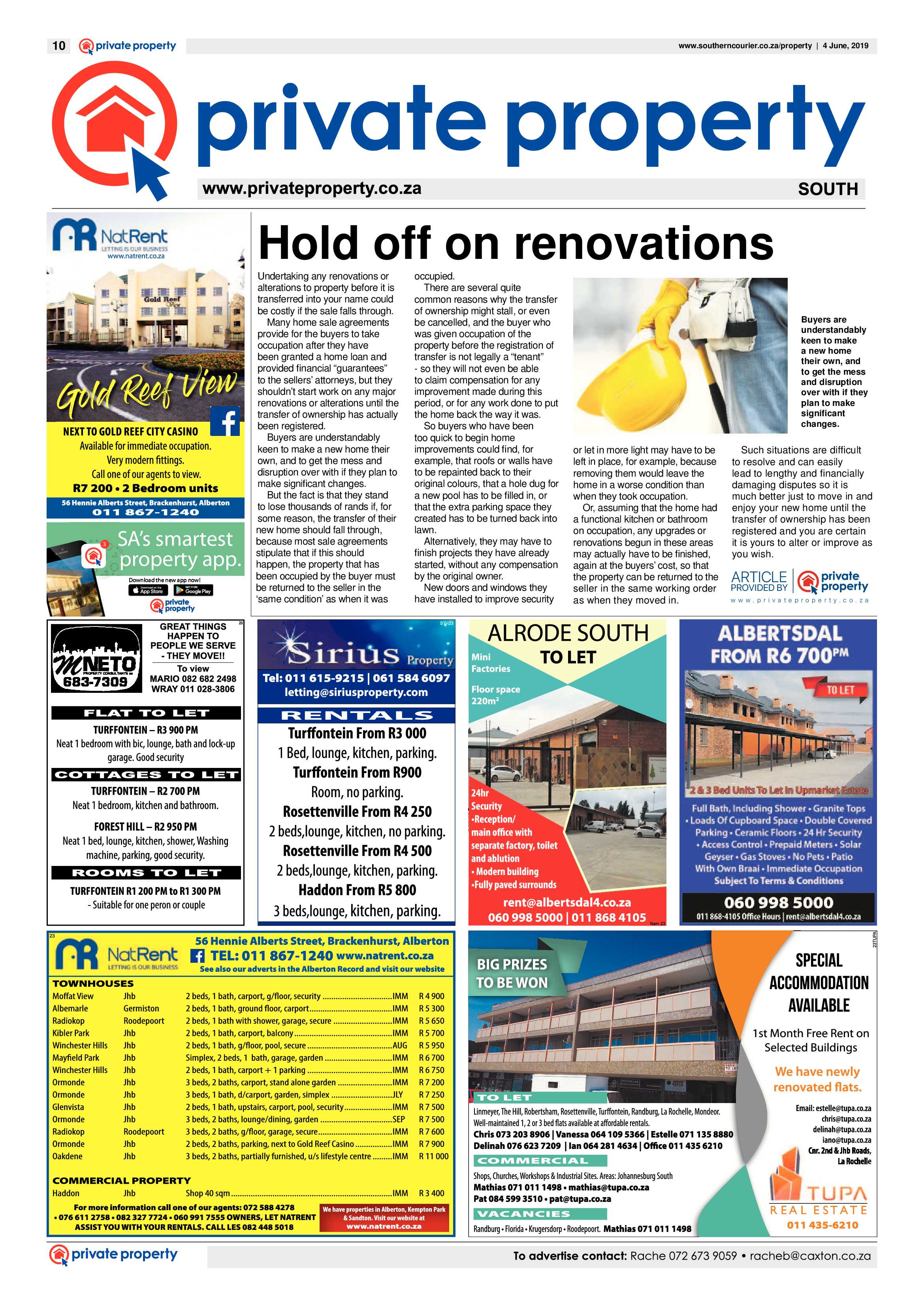Southern Courier 04 June 2019 page 10
