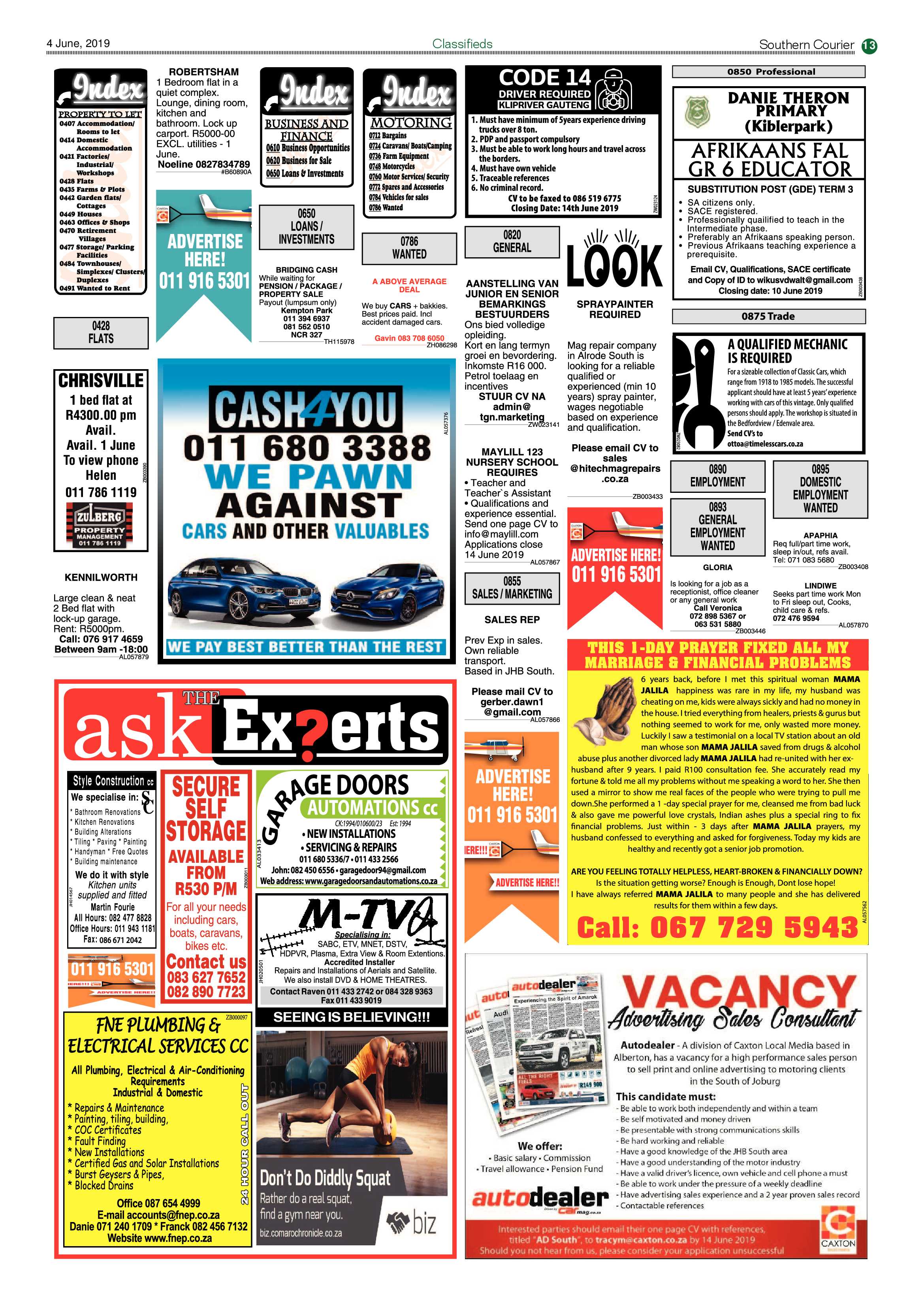 Southern Courier 04 June 2019 page 13