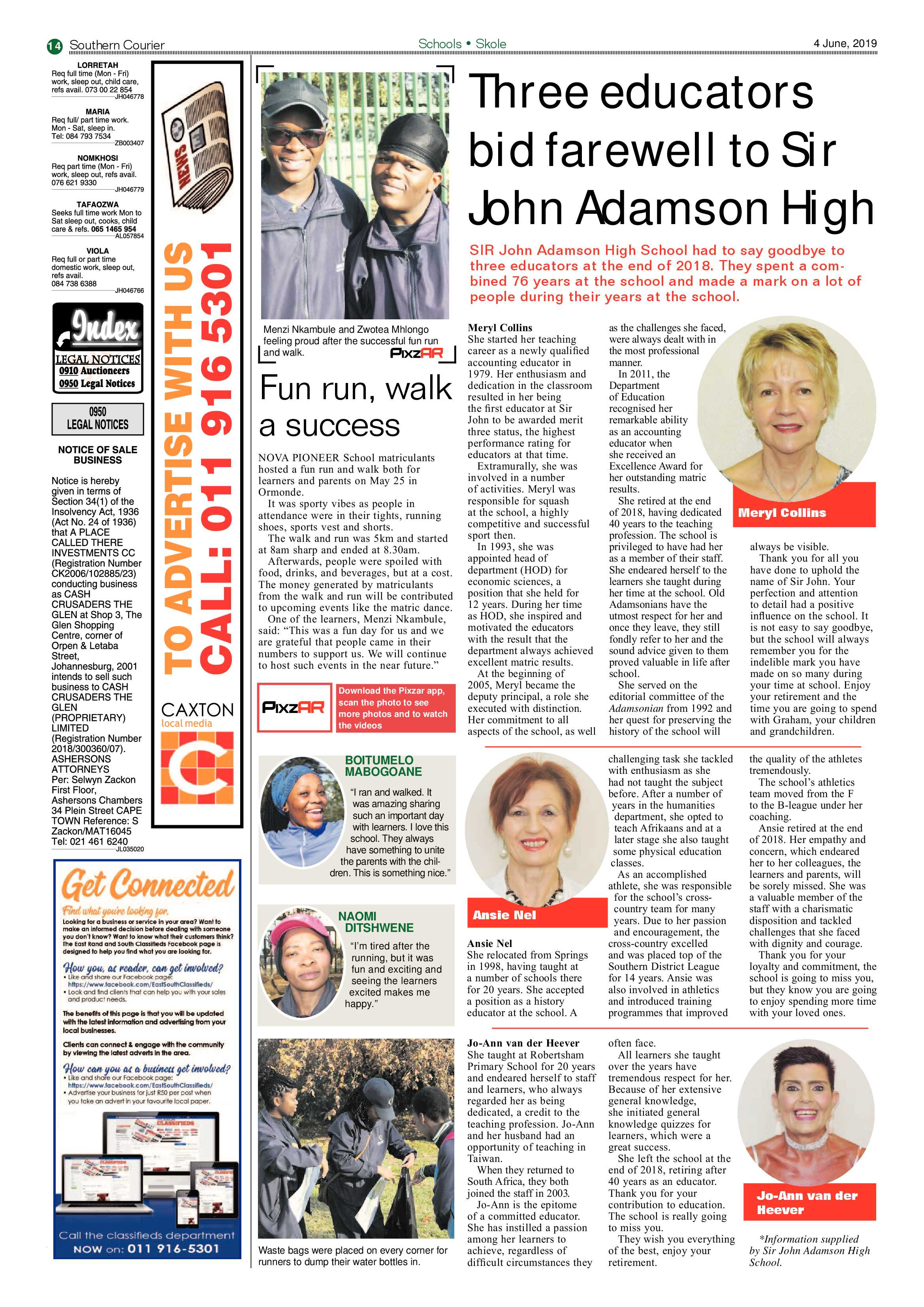 Southern Courier 04 June 2019 page 14