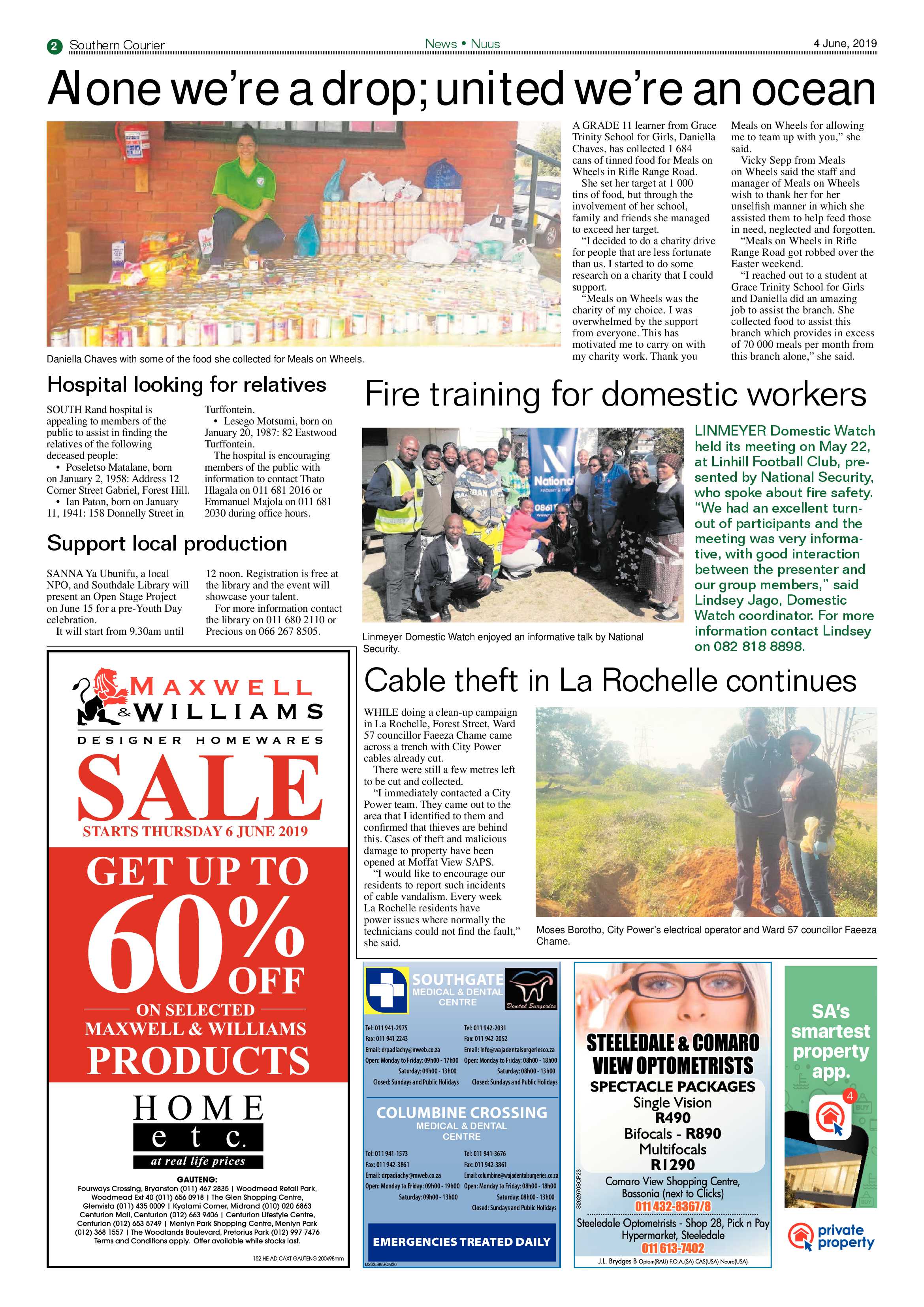 Southern Courier 04 June 2019 page 2