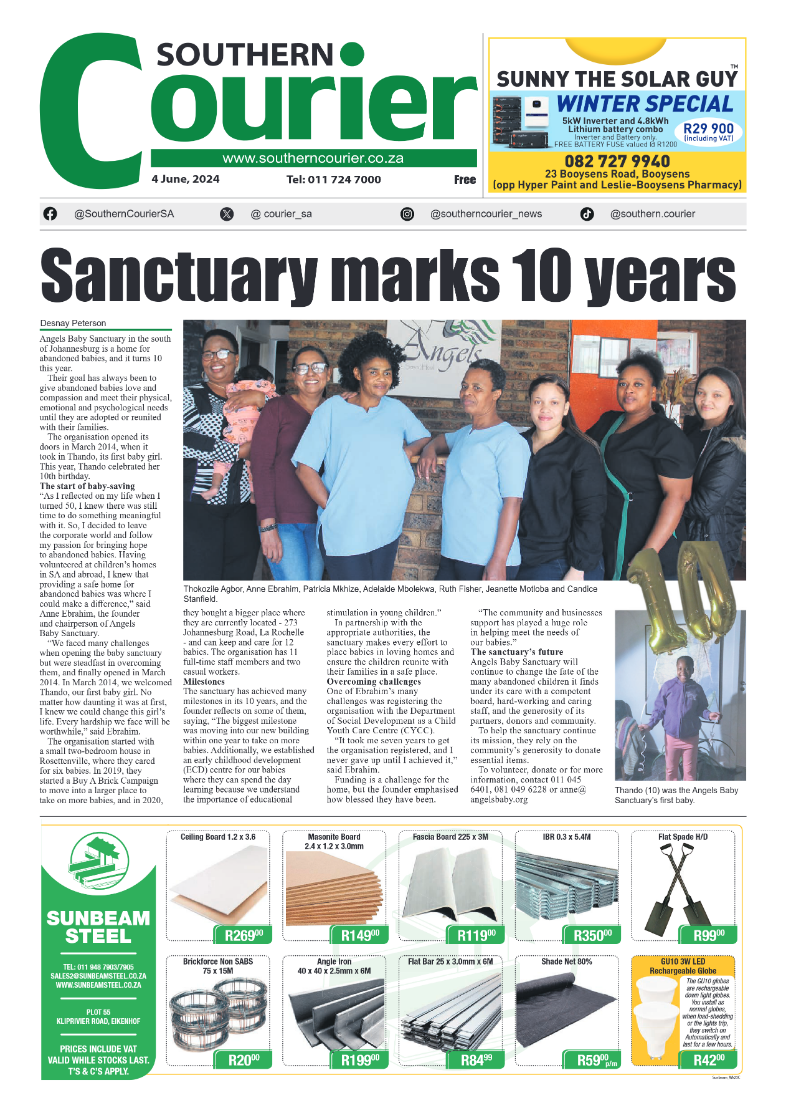 Southern Courier 04 June 2024 page 1