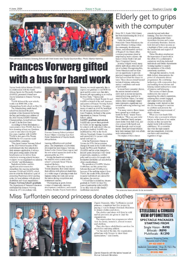 Southern Courier 04 June 2024 page 3