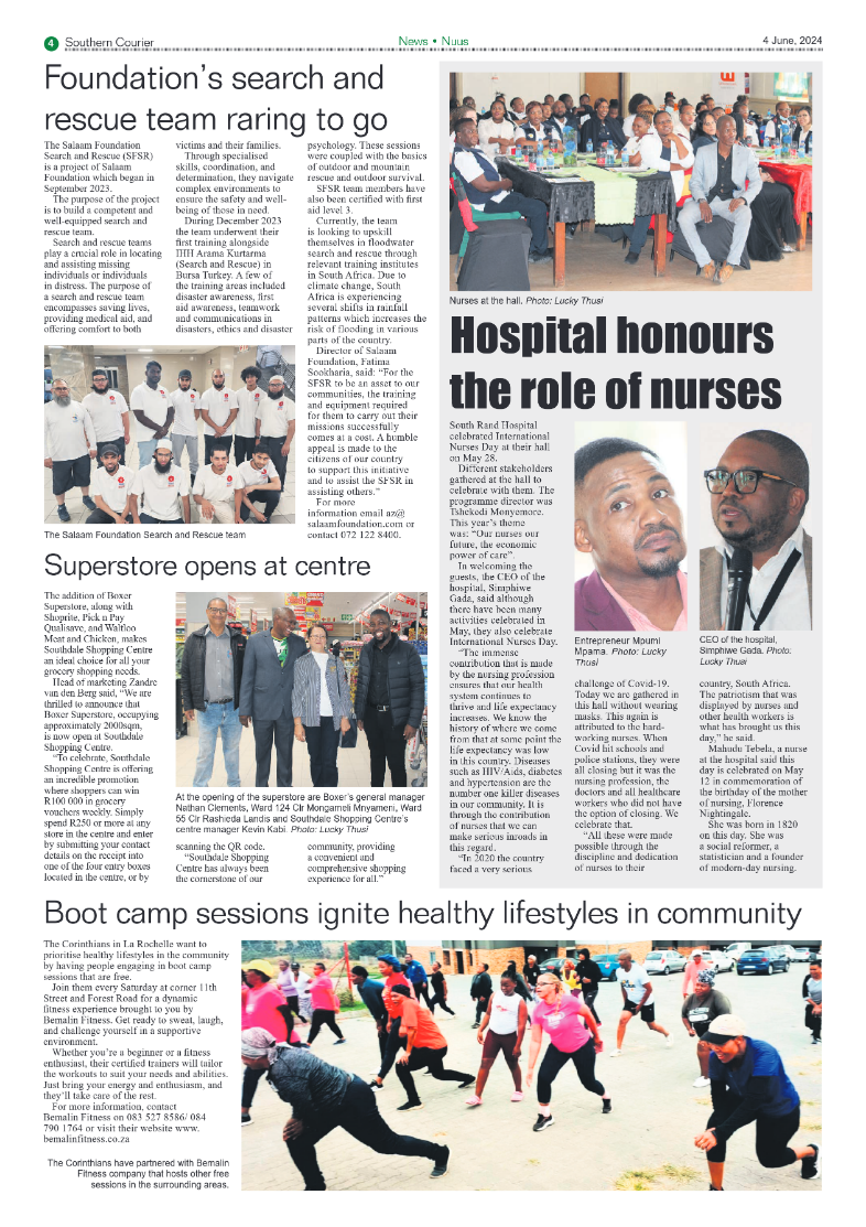 Southern Courier 04 June 2024 page 4