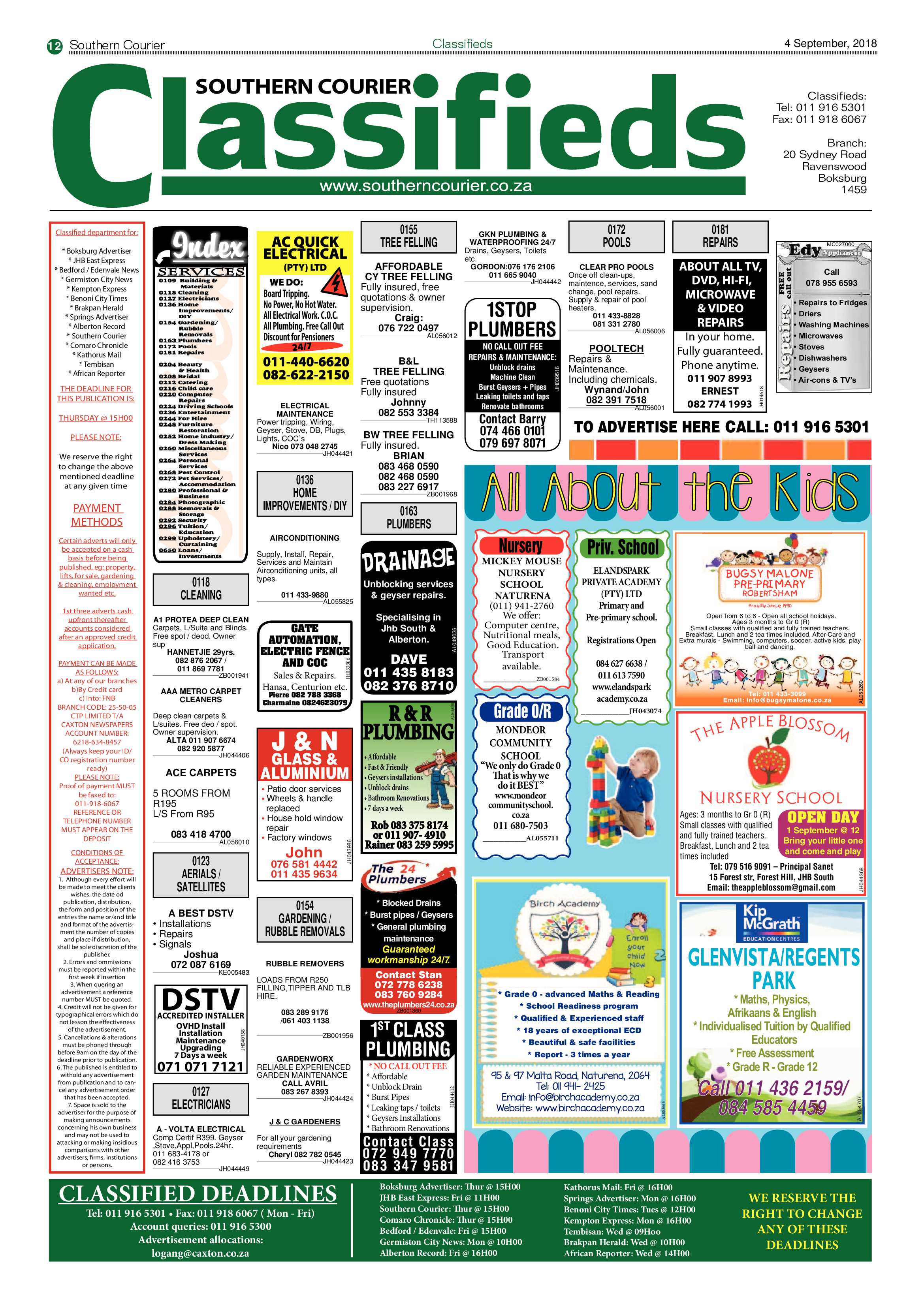 Southern Courier 04 September 2018 page 12