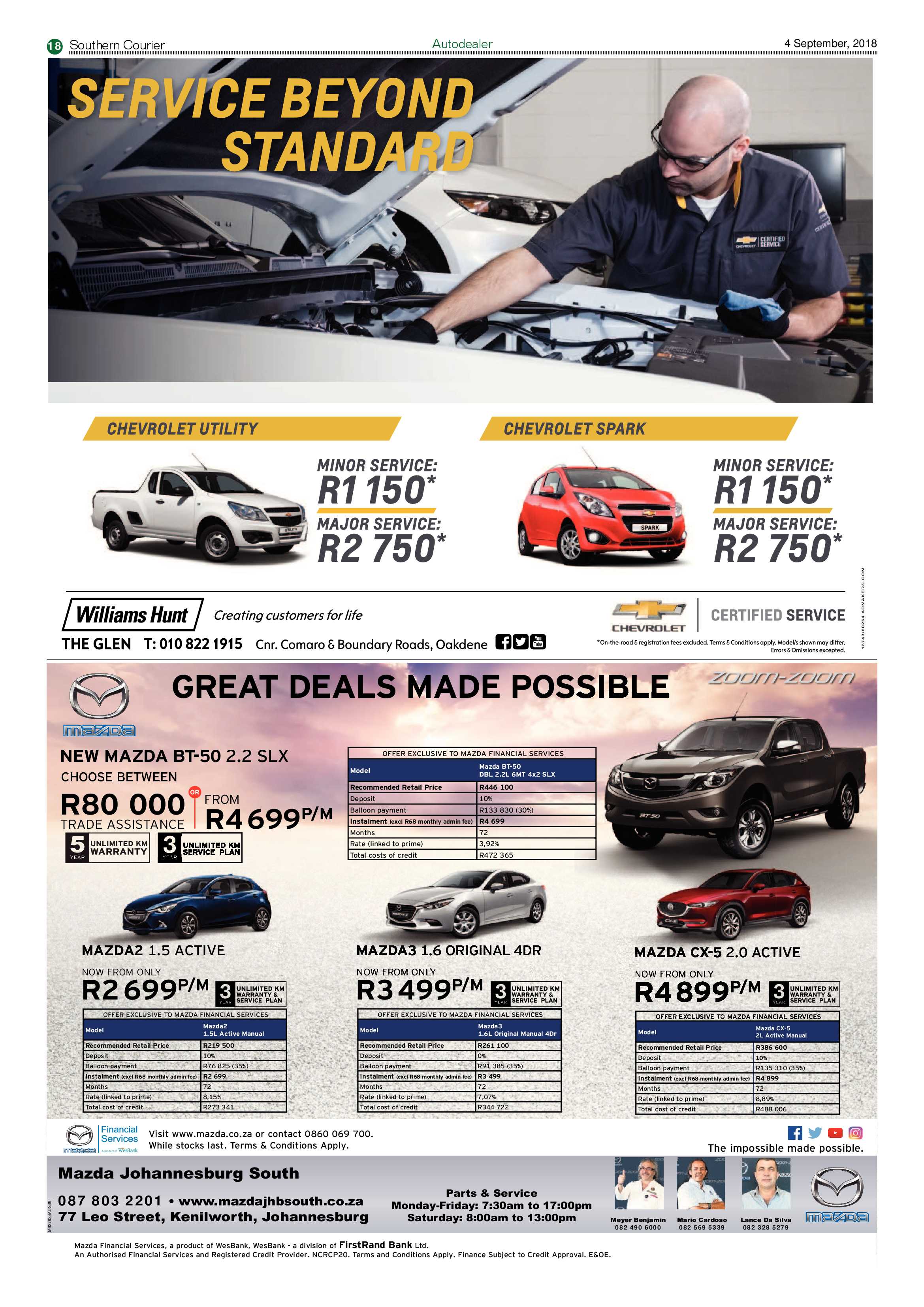 Southern Courier 04 September 2018 page 18