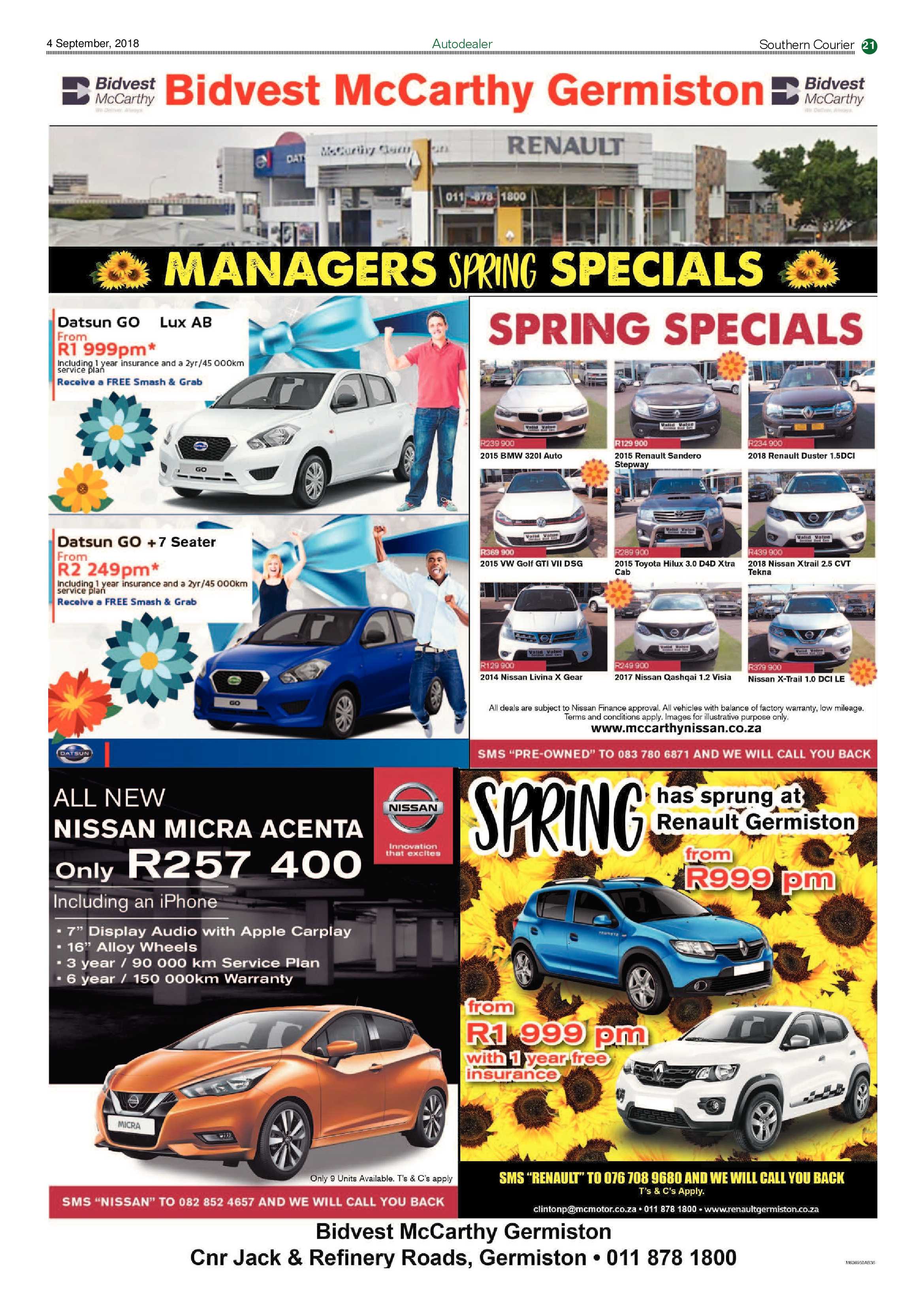 Southern Courier 04 September 2018 page 21