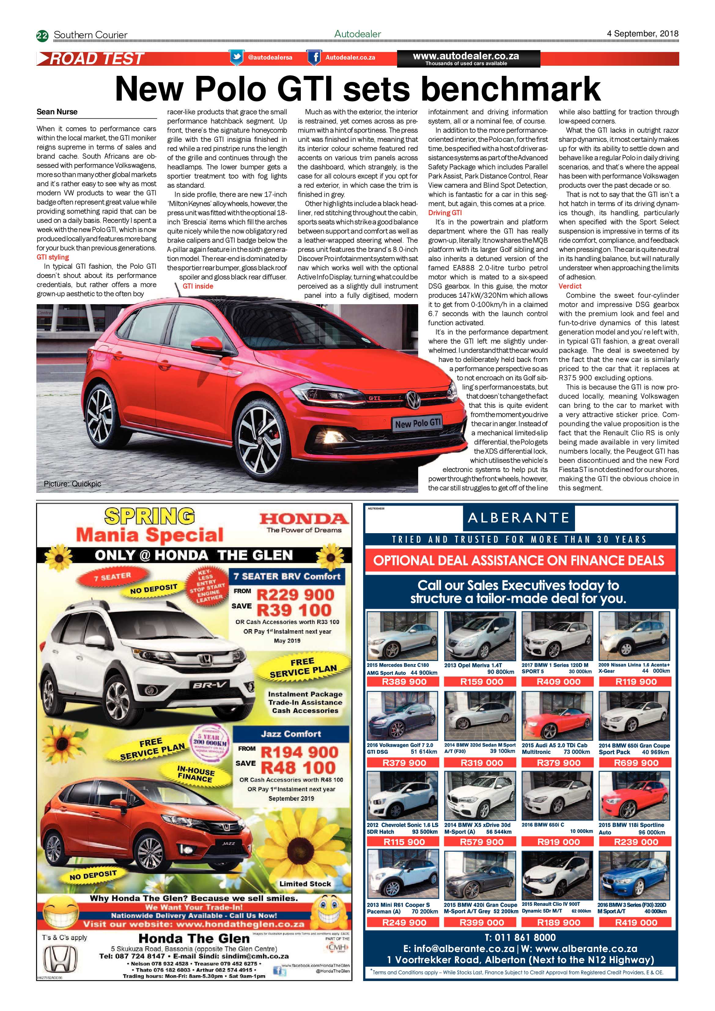 Southern Courier 04 September 2018 page 22