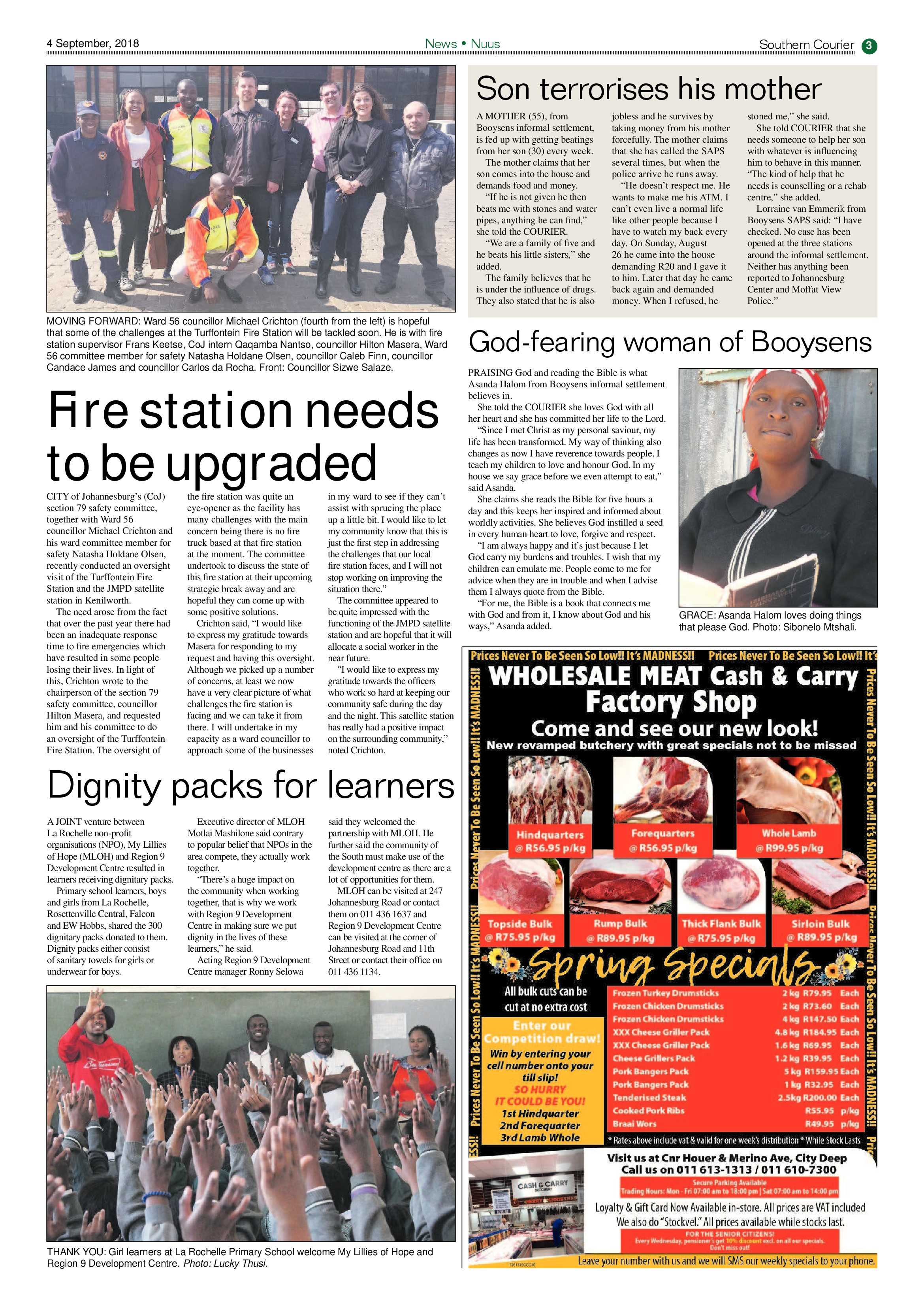 Southern Courier 04 September 2018 page 3