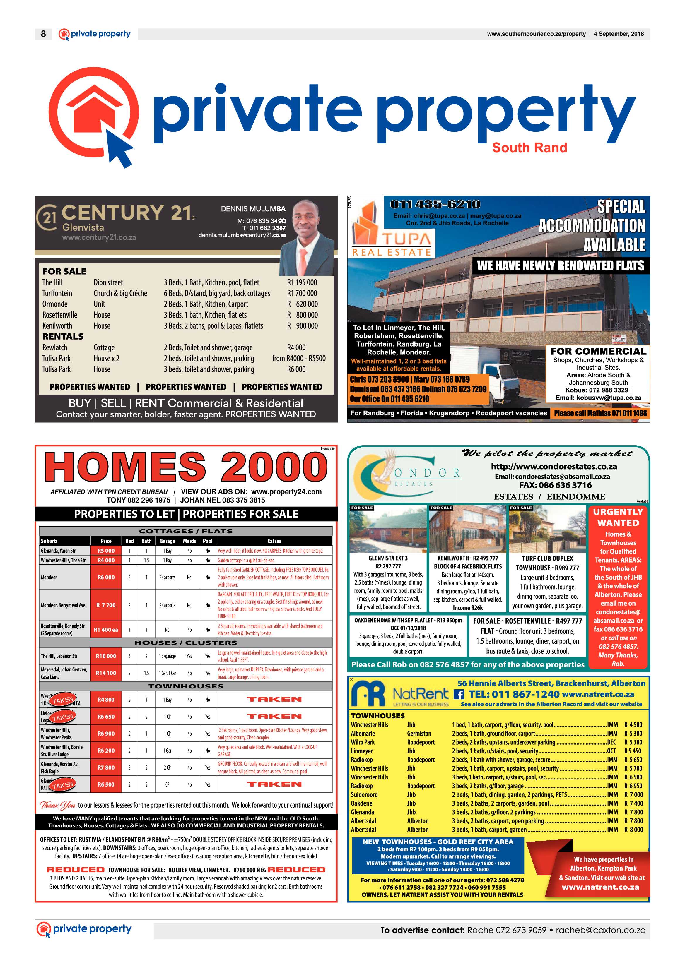 Southern Courier 04 September 2018 page 8