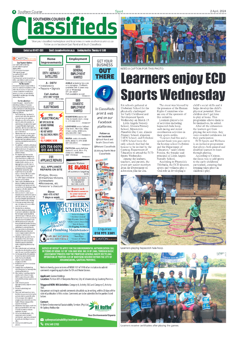 Southern Courier 05 April 2024 page 6