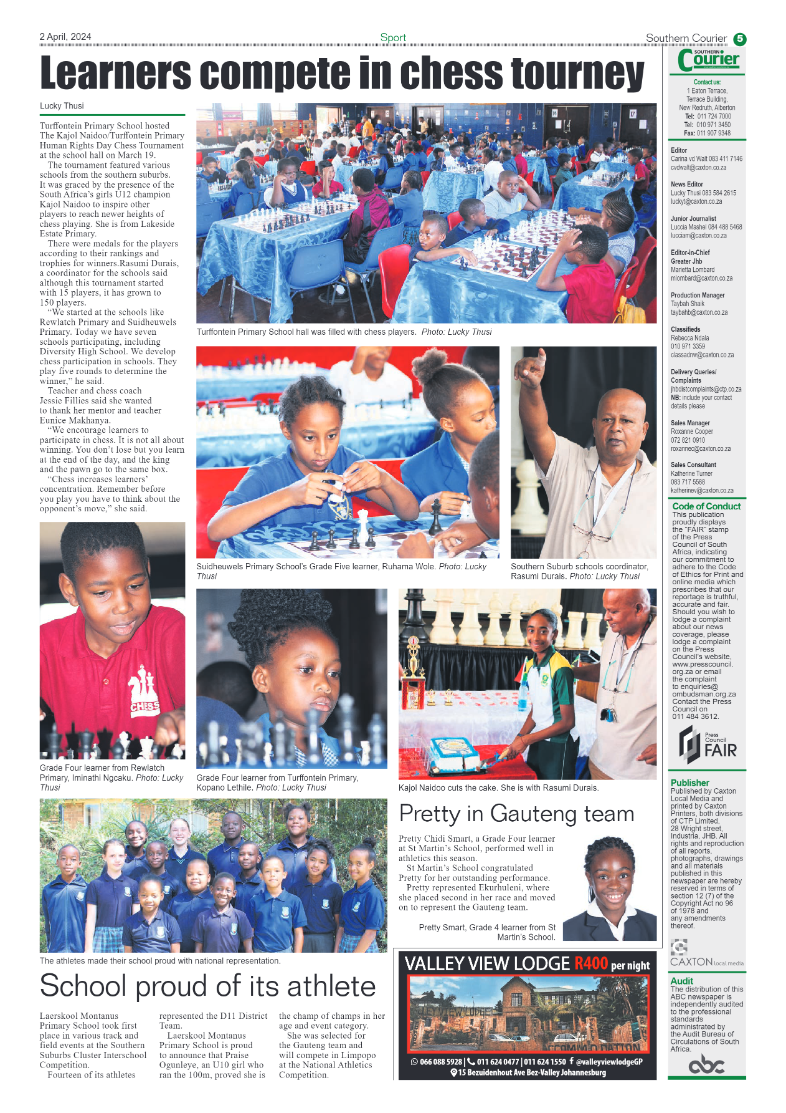 Southern Courier 05 April 2024 page 7