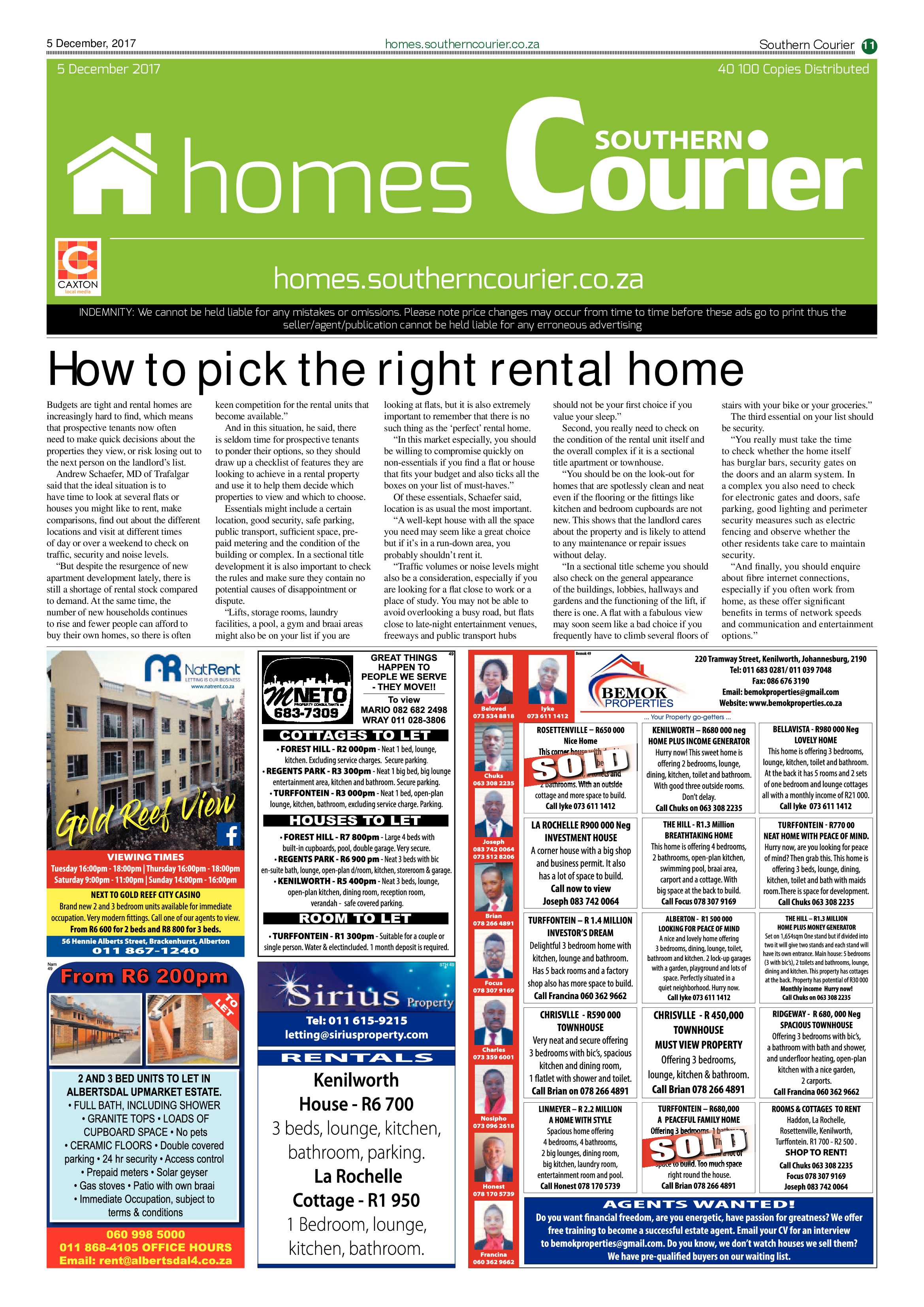 Southern Courier 05 December 2017 page 11