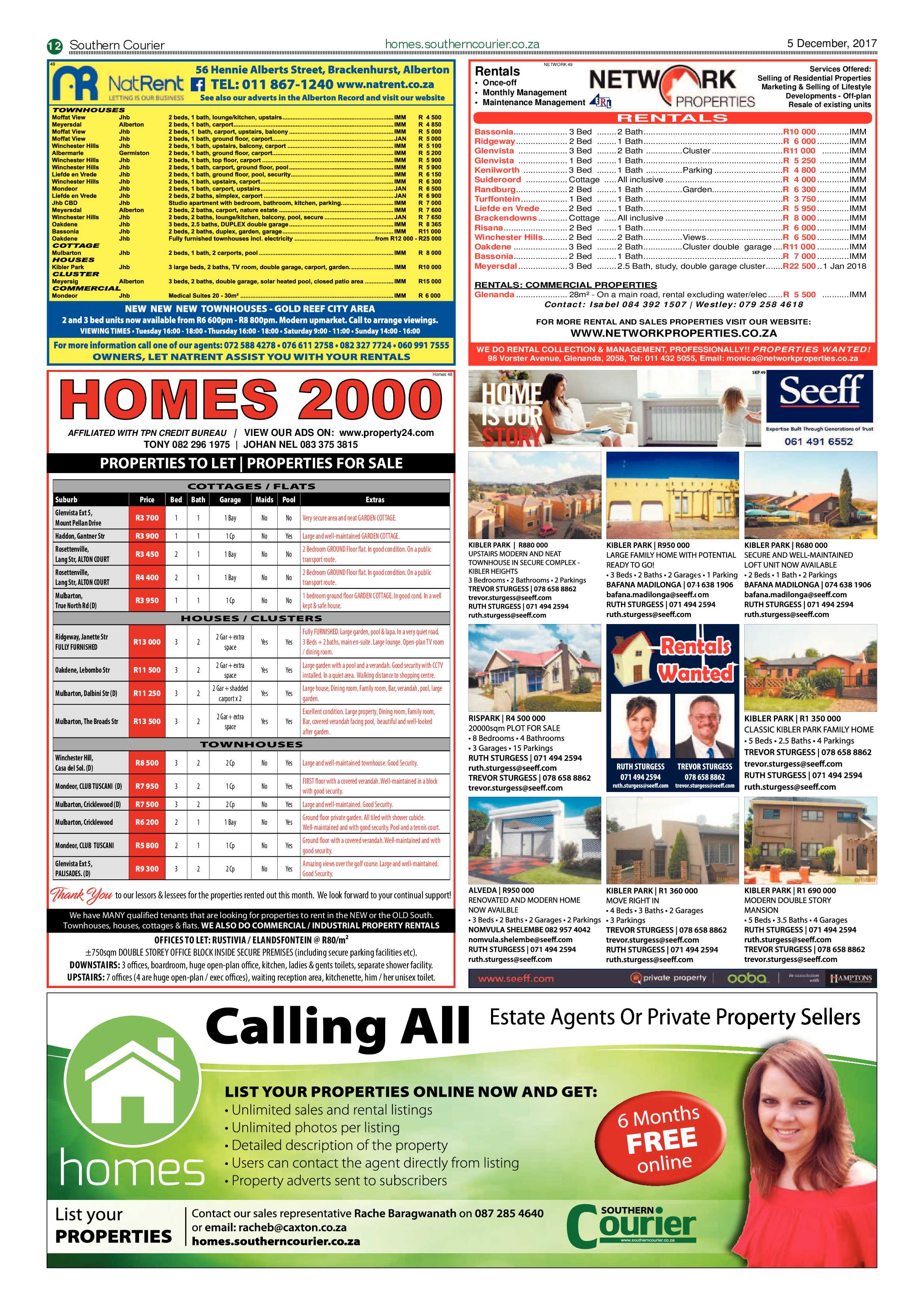 Southern Courier 05 December 2017 page 12