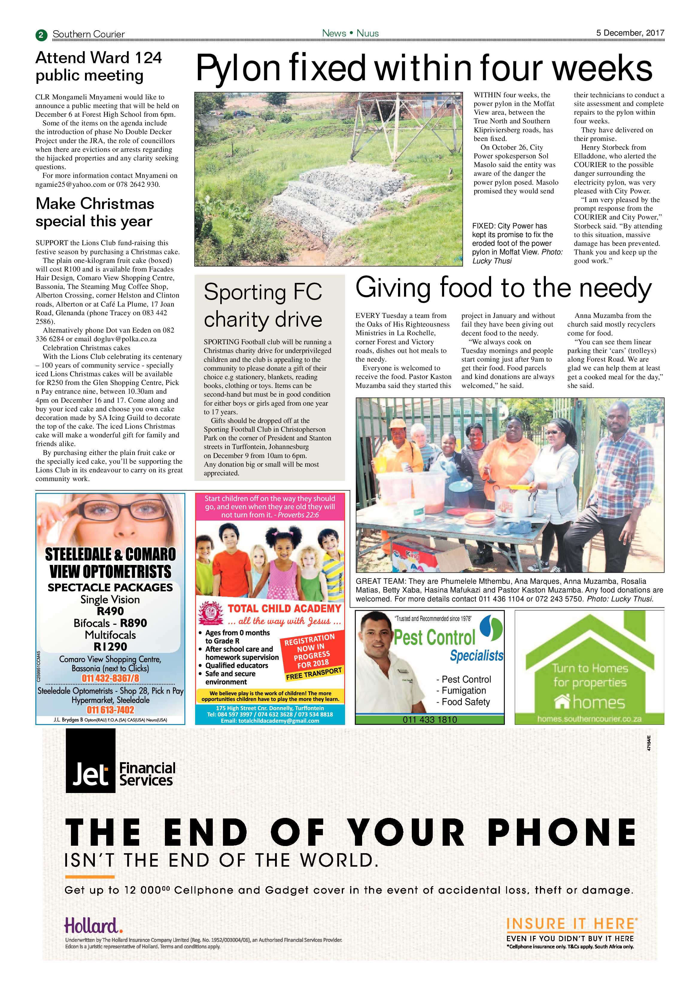 Southern Courier 05 December 2017 page 2