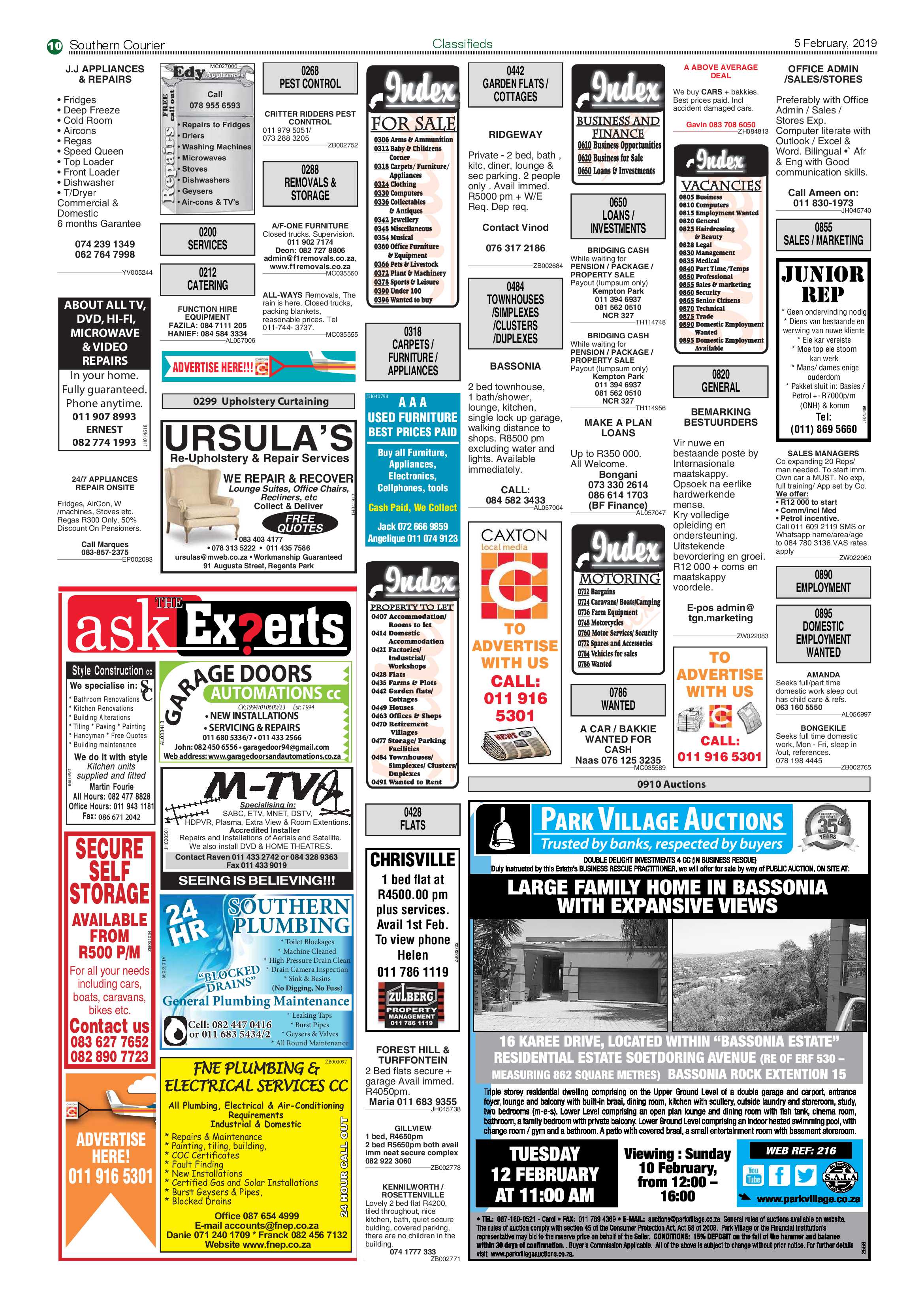 Southern Courier 05 February 2019 page 10