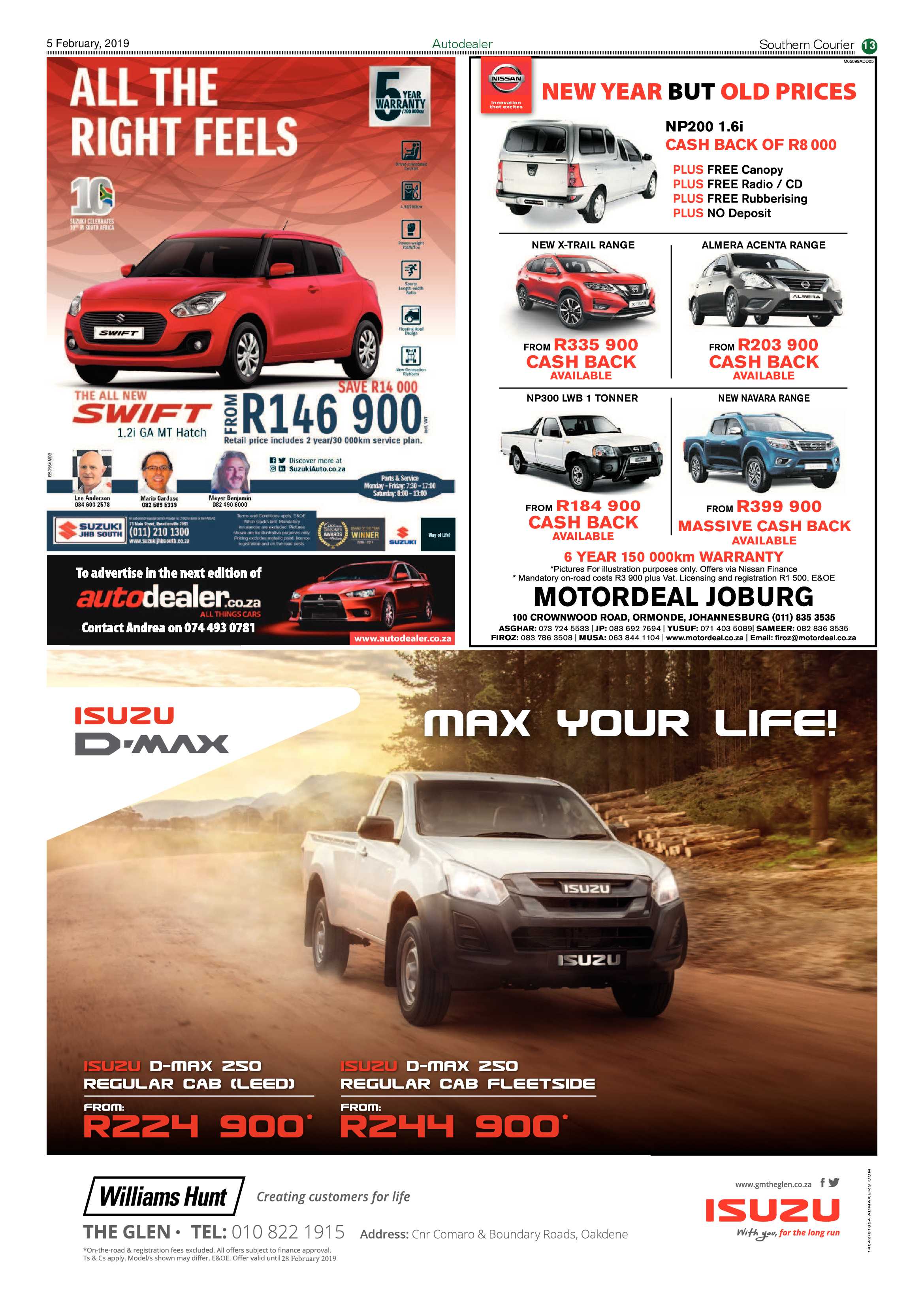 Southern Courier 05 February 2019 page 13