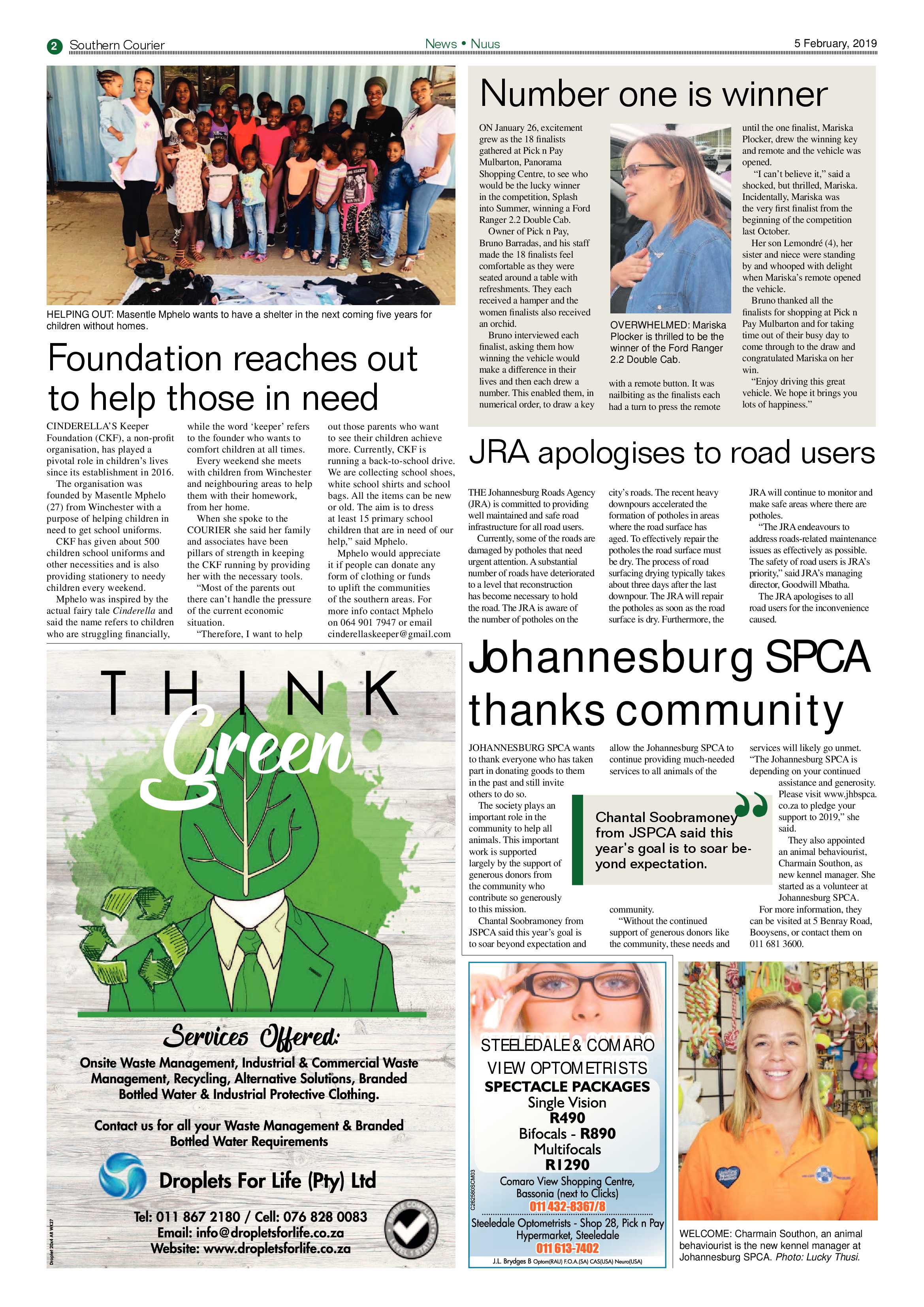 Southern Courier 05 February 2019 page 2