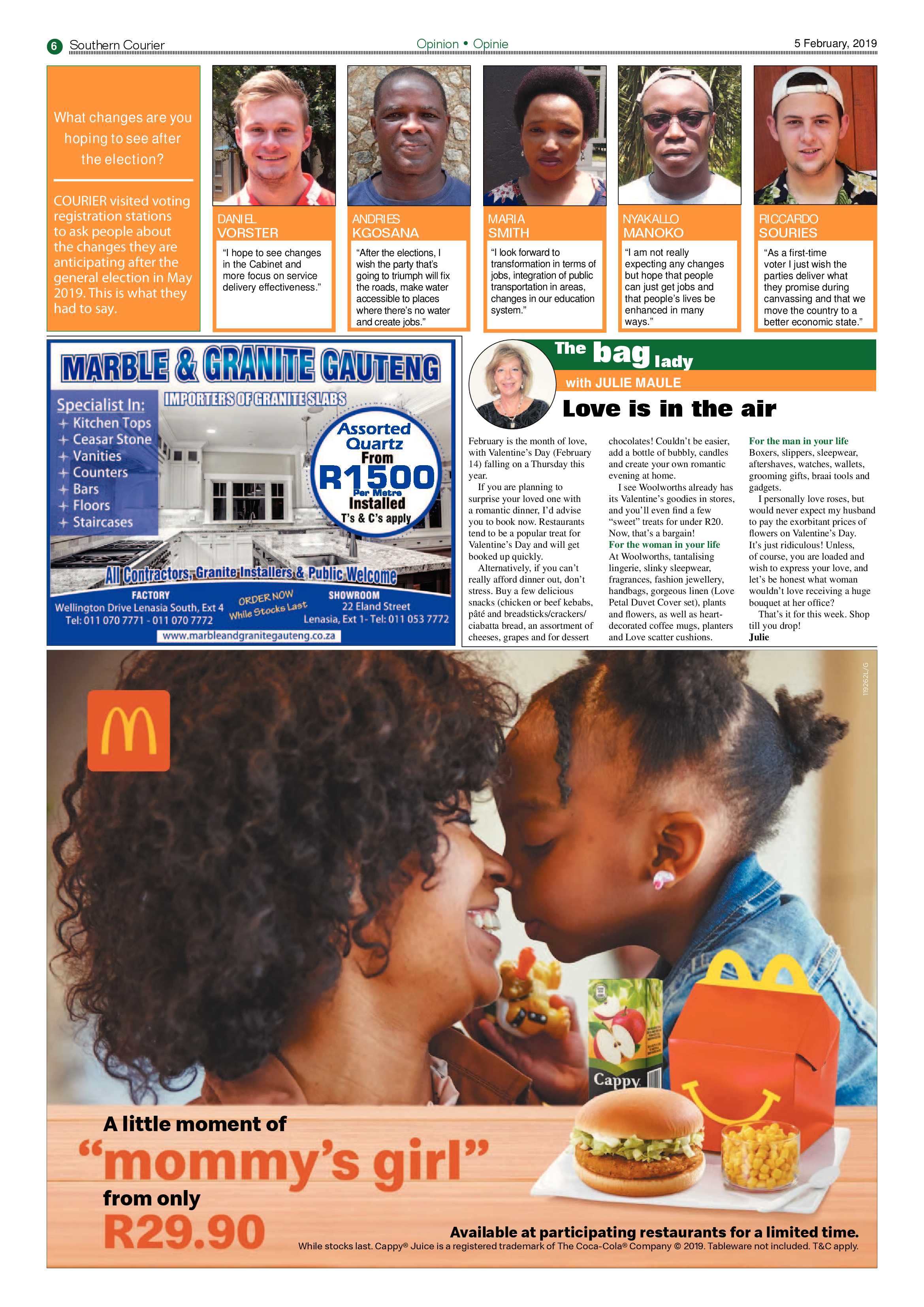 Southern Courier 05 February 2019 page 6