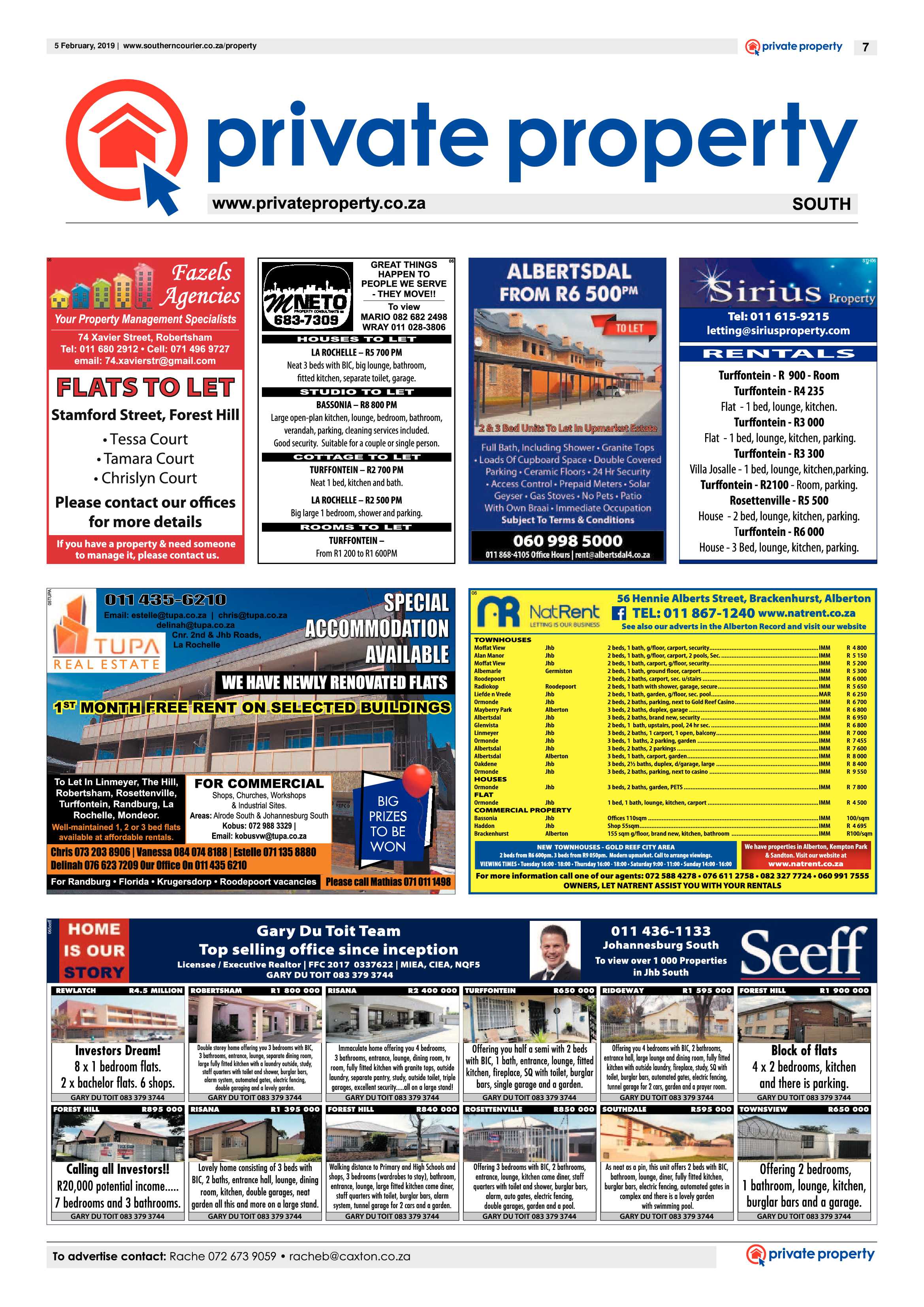 Southern Courier 05 February 2019 page 7