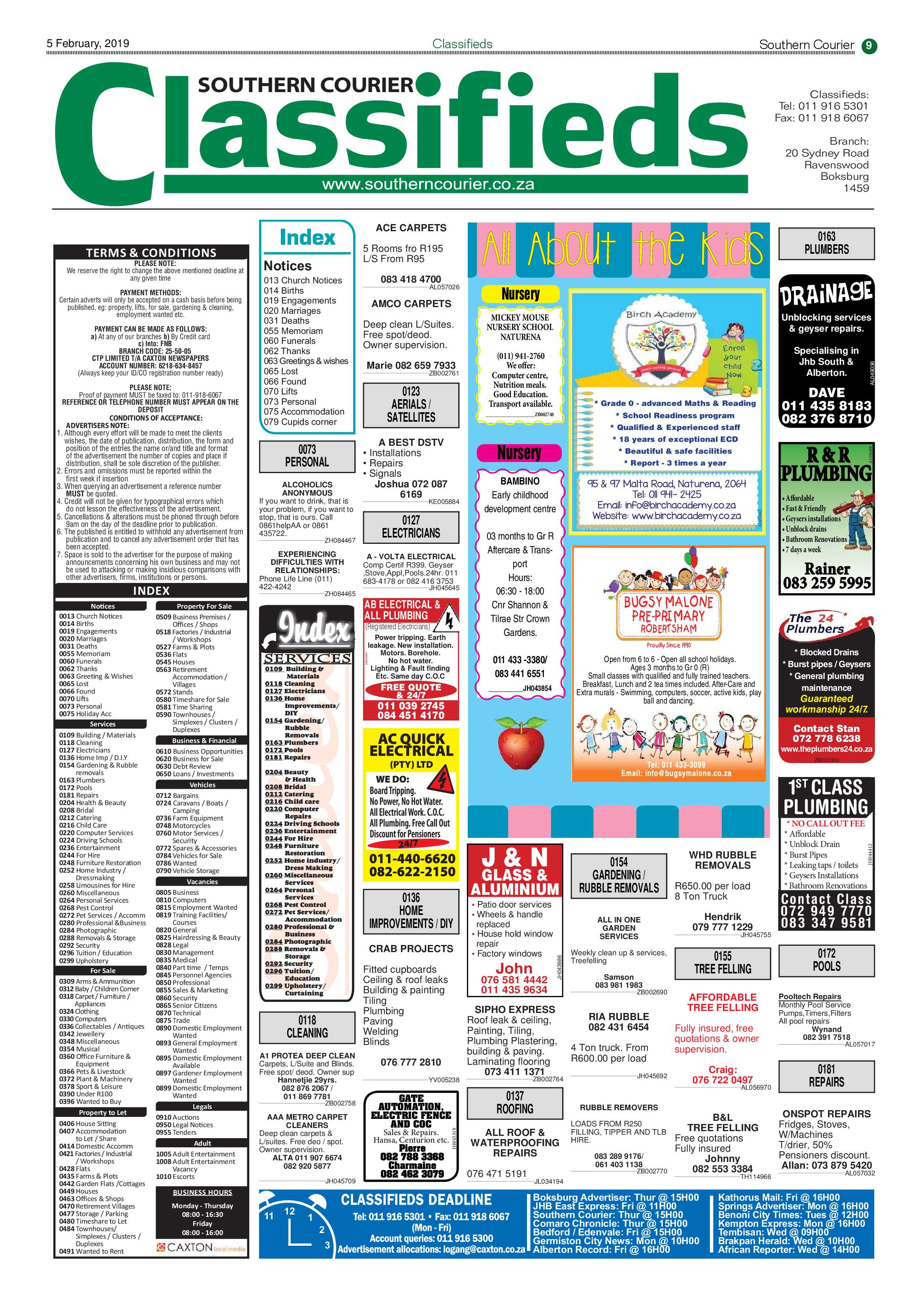 Southern Courier 05 February 2019 page 9