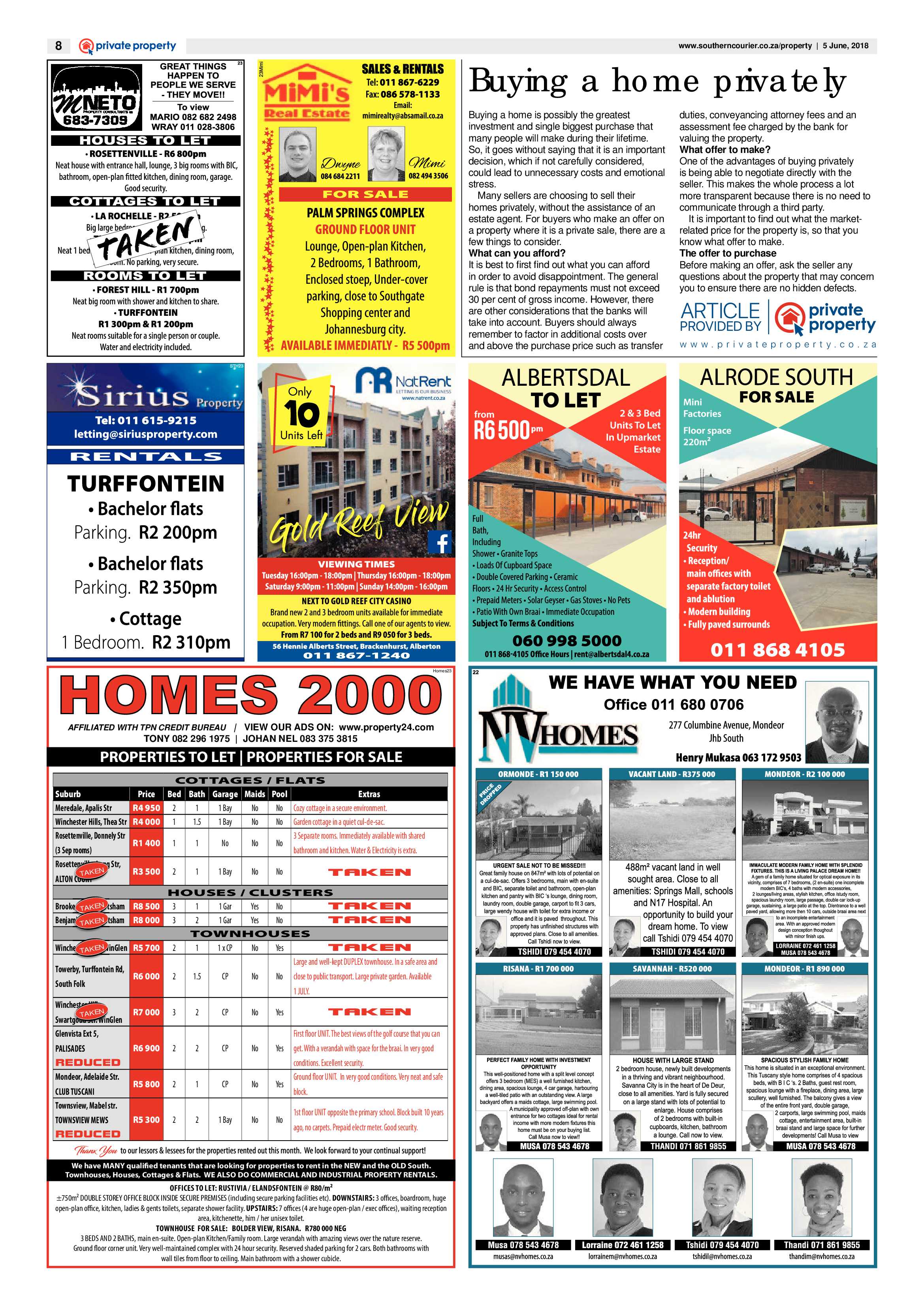 Southern Courier 05 June 2018 page 10