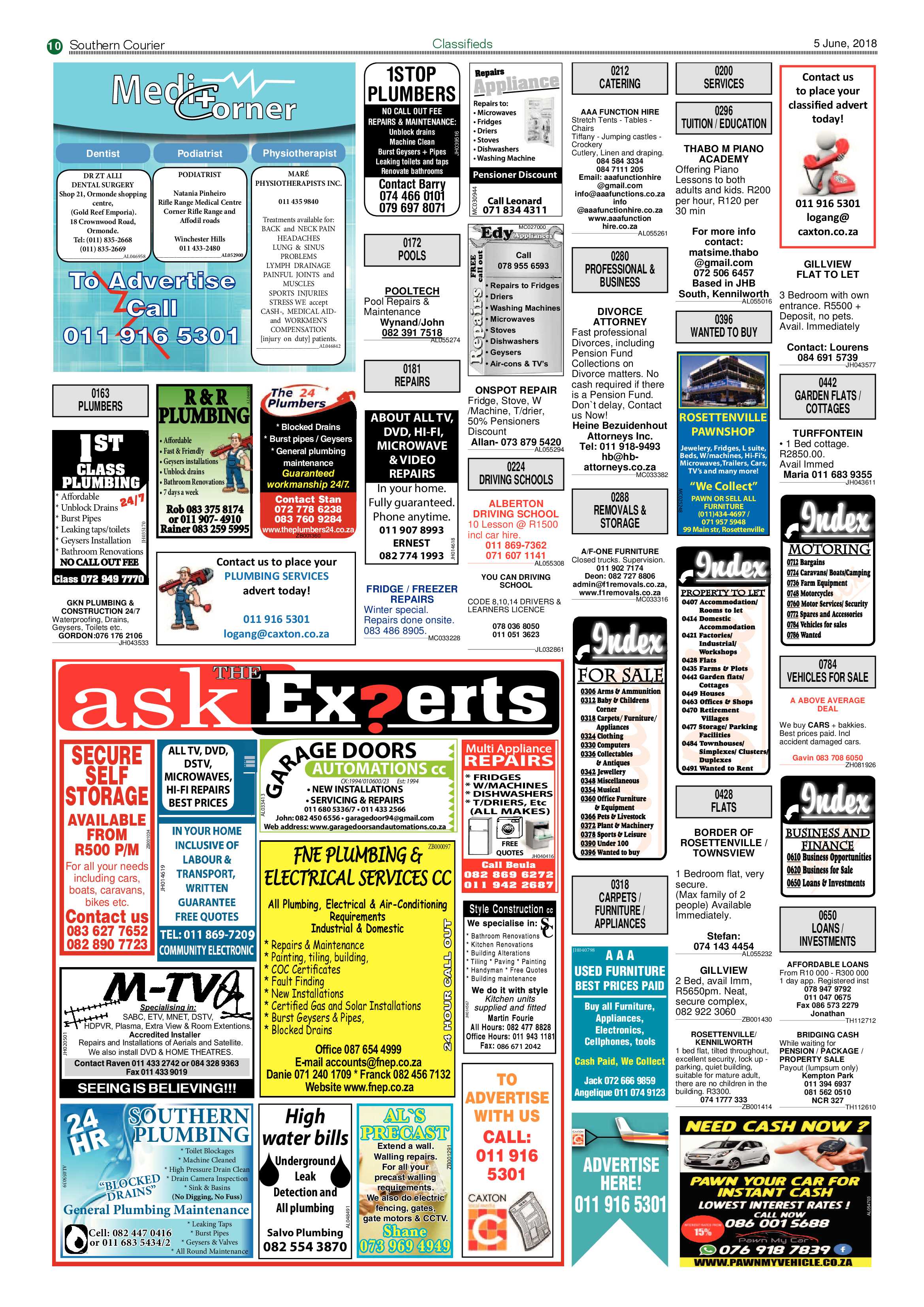 Southern Courier 05 June 2018 page 12