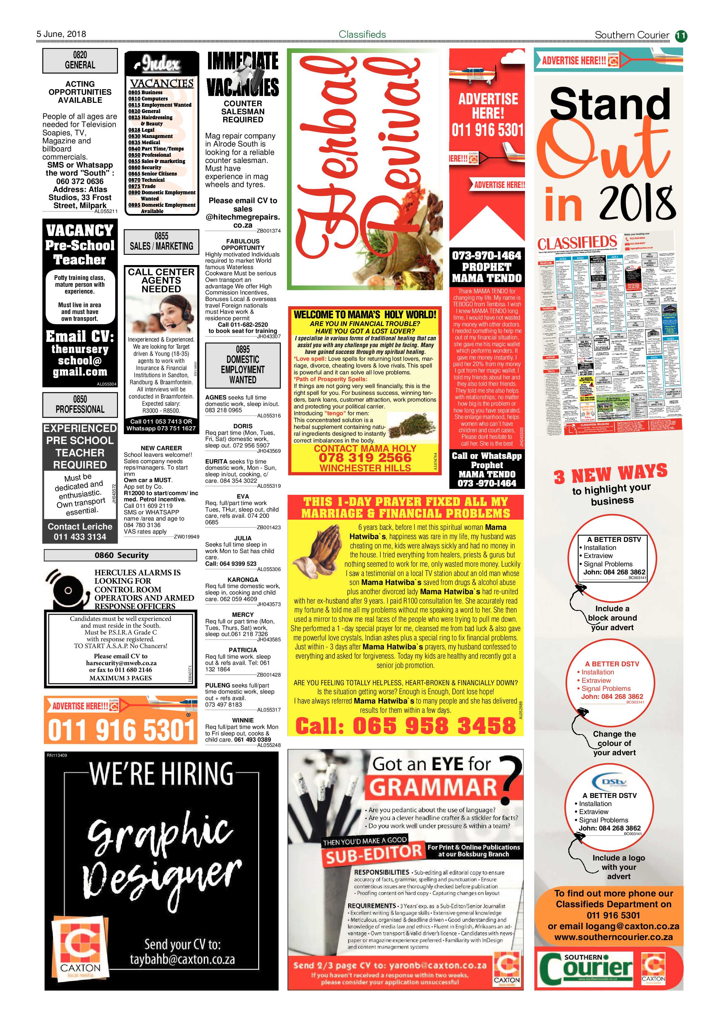 Southern Courier 05 June 2018 page 13