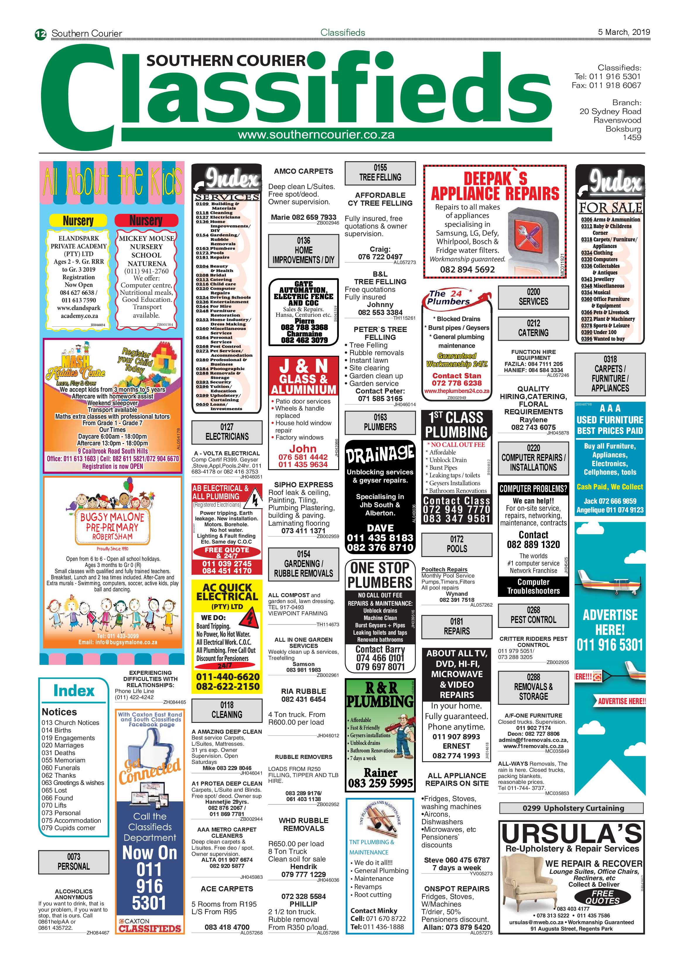 Southern Courier 05 March 2019 page 12
