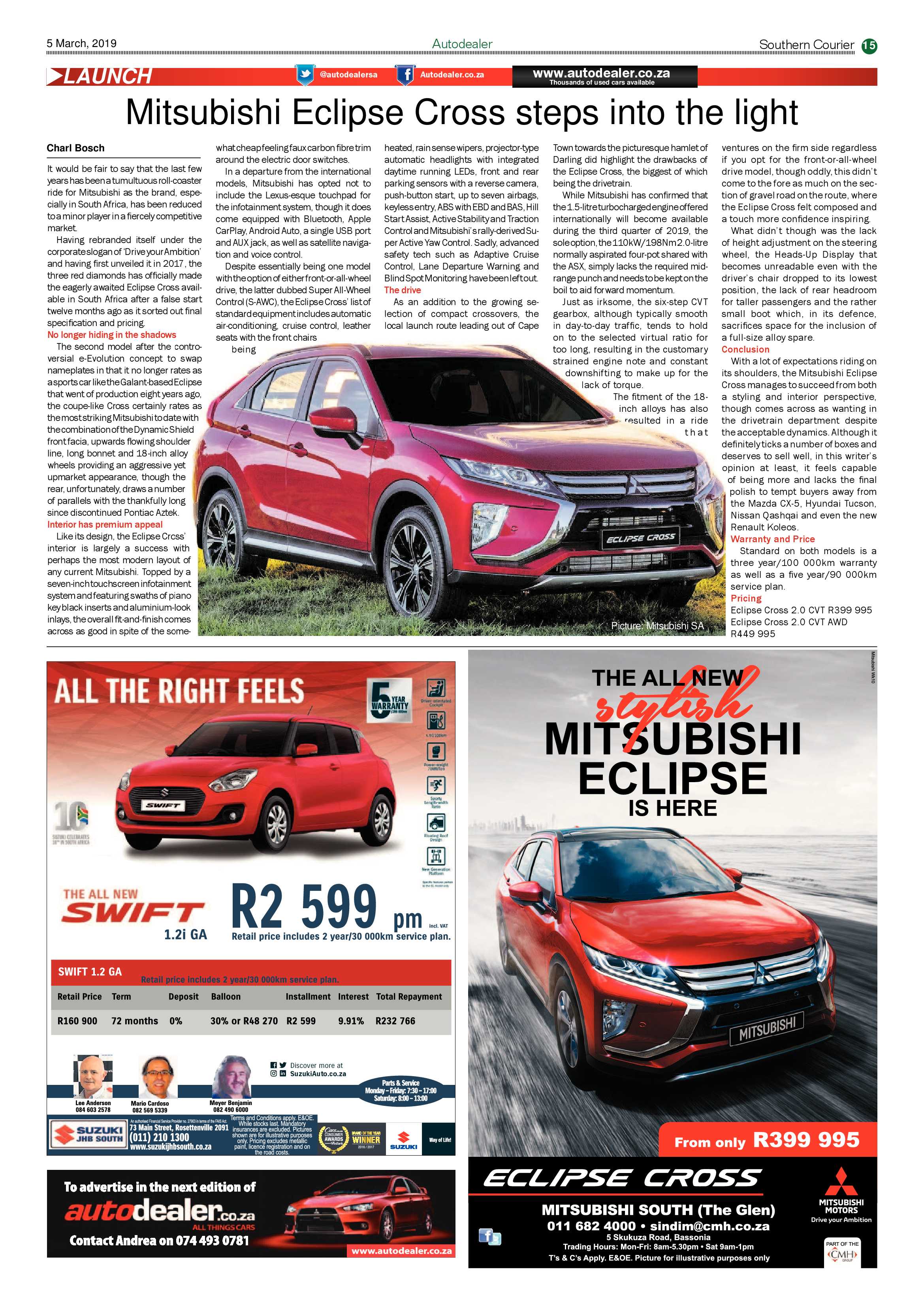 Southern Courier 05 March 2019 page 15